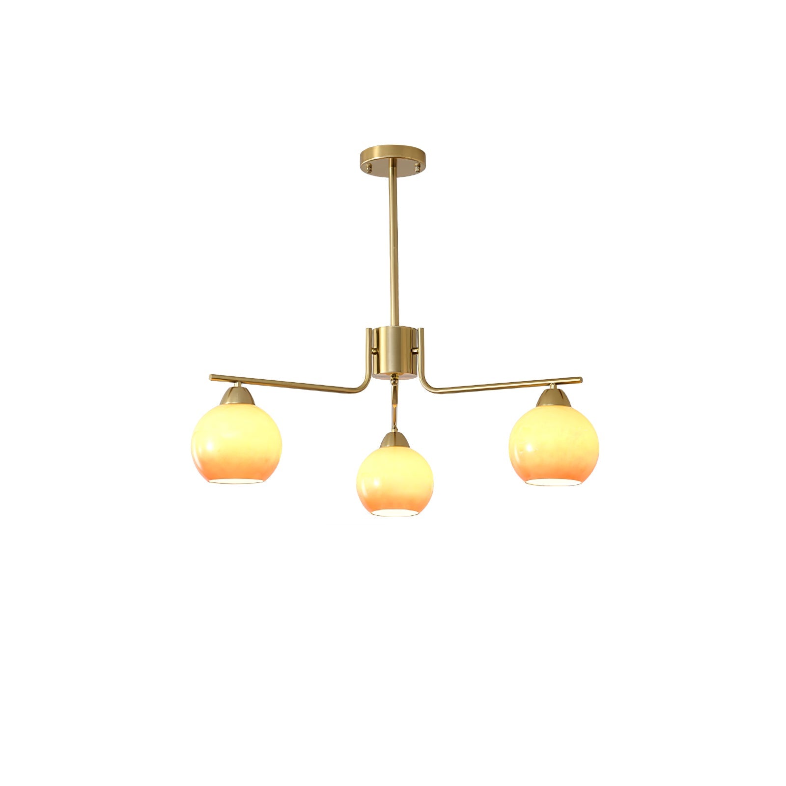 Caramel Sphere Chandelier - Blowlighting