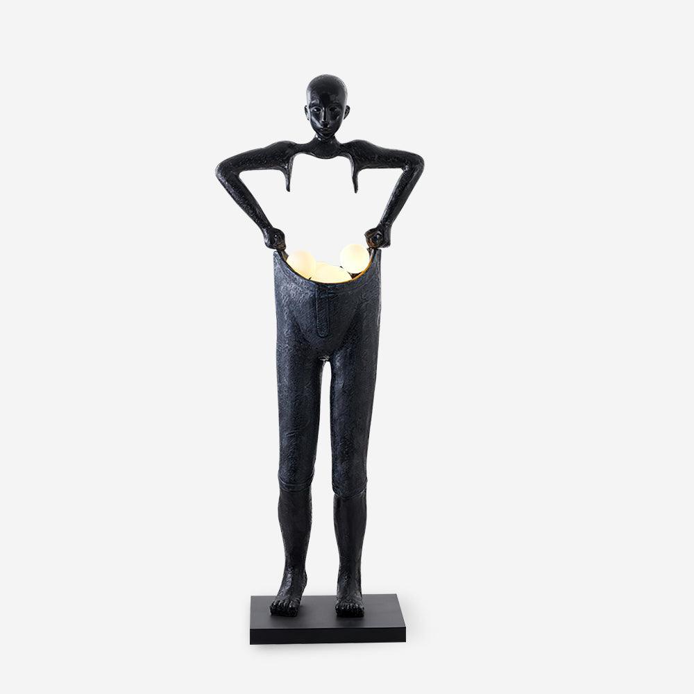 Vamiryra Sculptural Black Floor Lamp - Blowlighting
