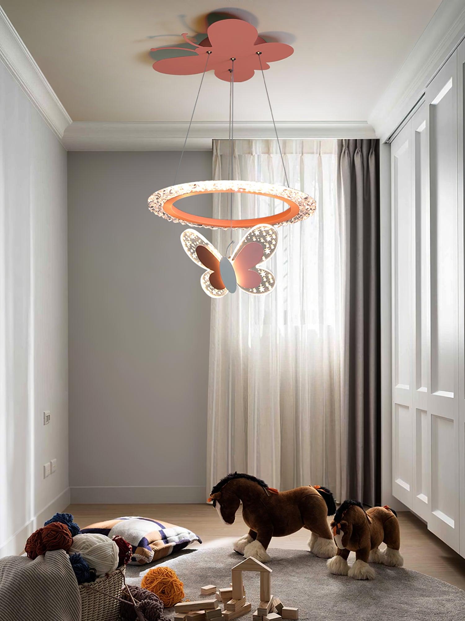 Cartoon Butterfly Acrylic Pendant Lamp - Blowlighting