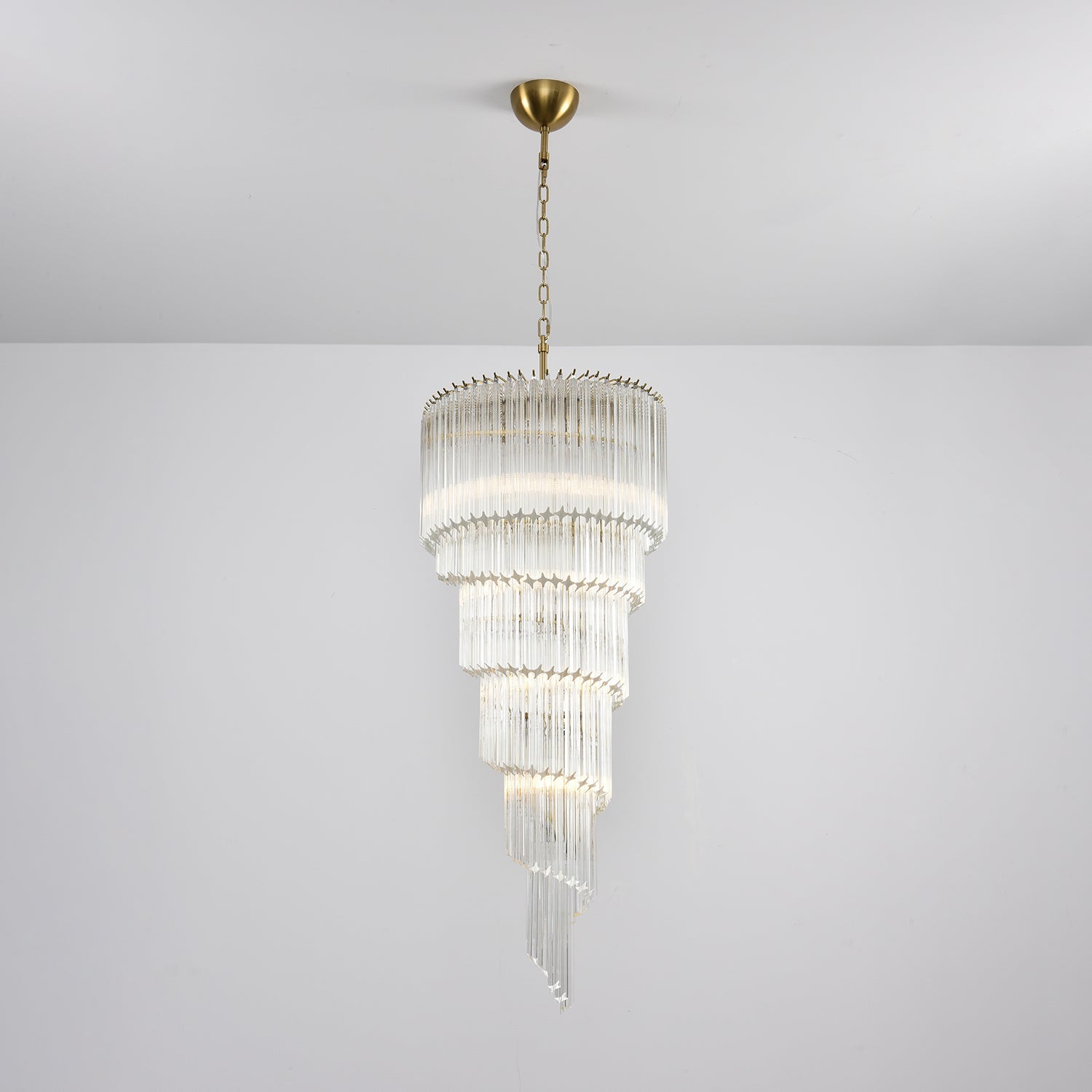 Paisley Modern Glass Chandelier - Blowlighting