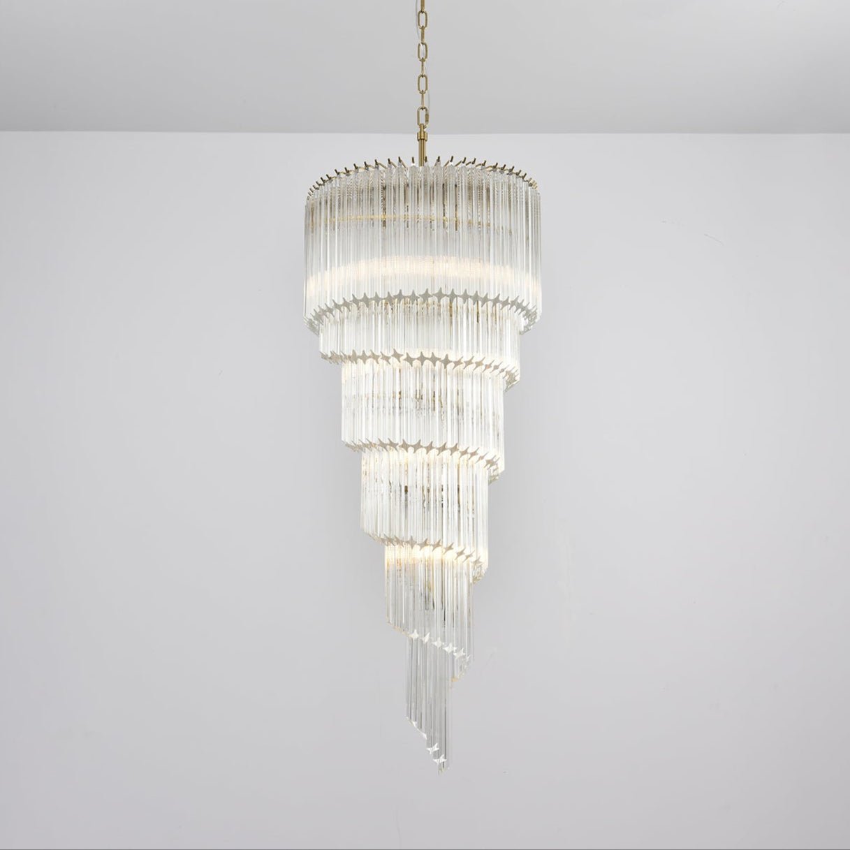 Paisley Modern Glass Chandelier - Blowlighting