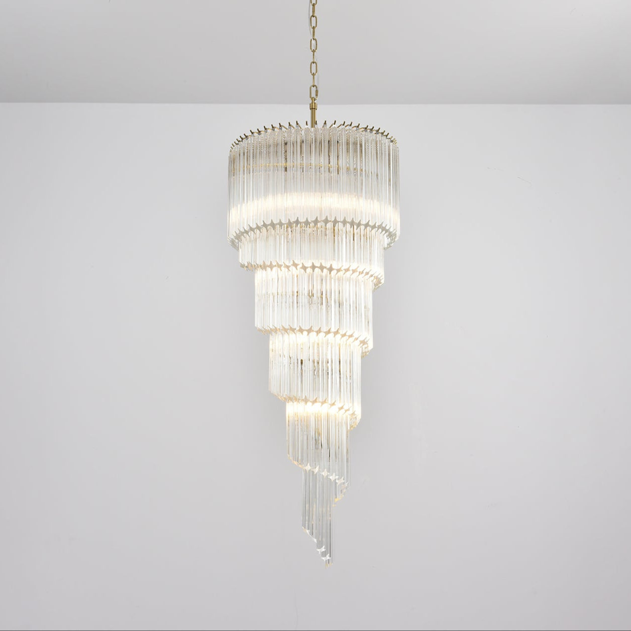 Paisley Modern Glass Chandelier - Blowlighting