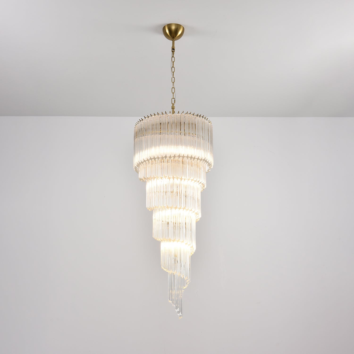 Paisley Modern Glass Chandelier - Blowlighting