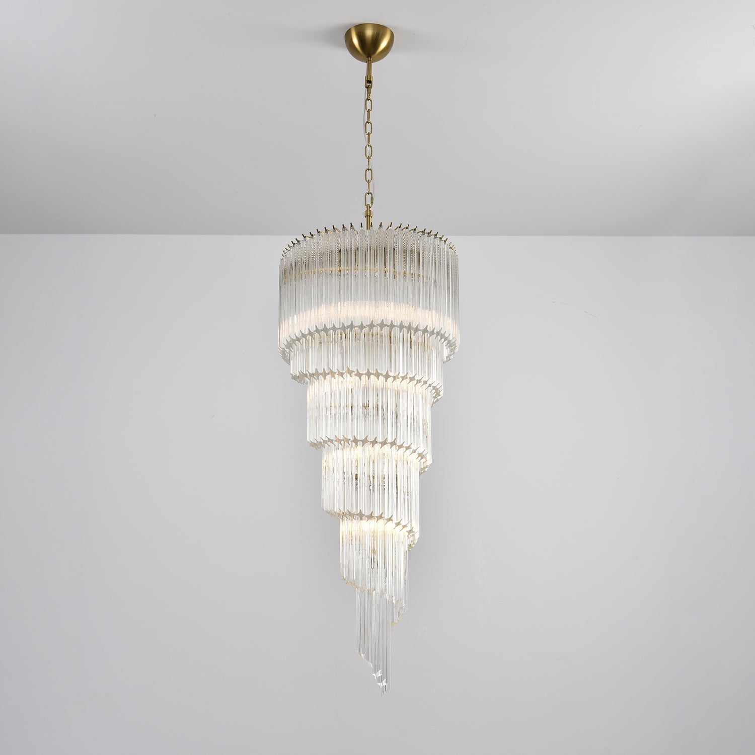 Paisley Modern Glass Chandelier - Blowlighting