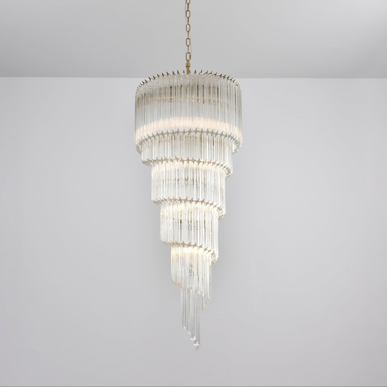 Paisley Modern Glass Chandelier - Blowlighting
