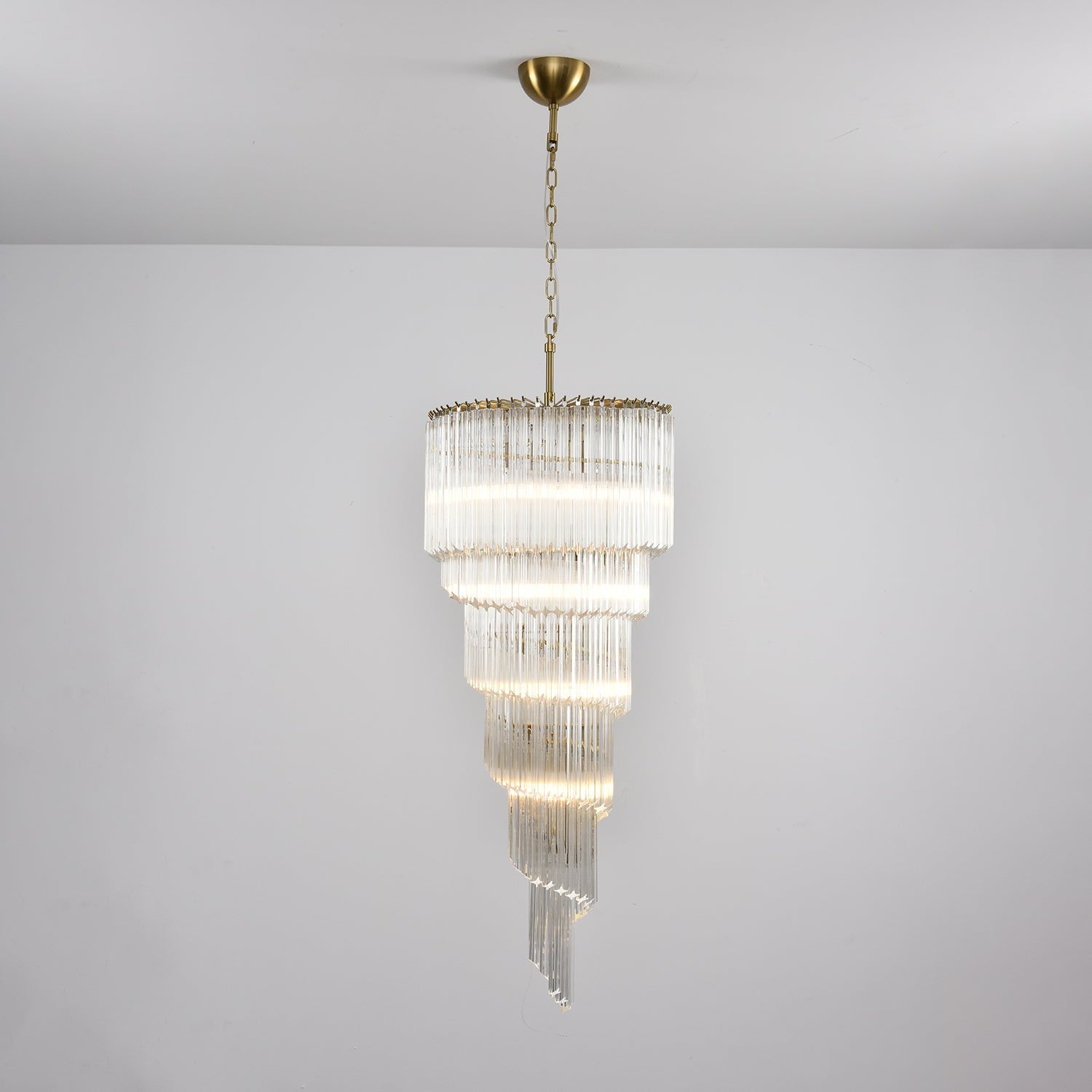 Paisley Modern Glass Chandelier - Blowlighting