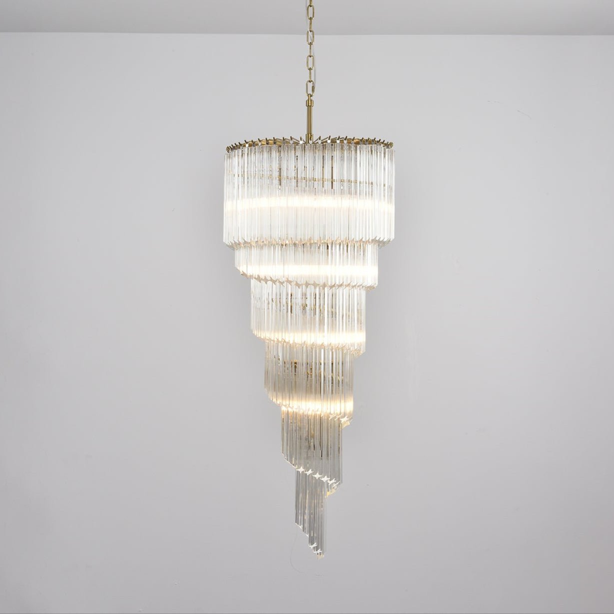 Paisley Modern Glass Chandelier - Blowlighting