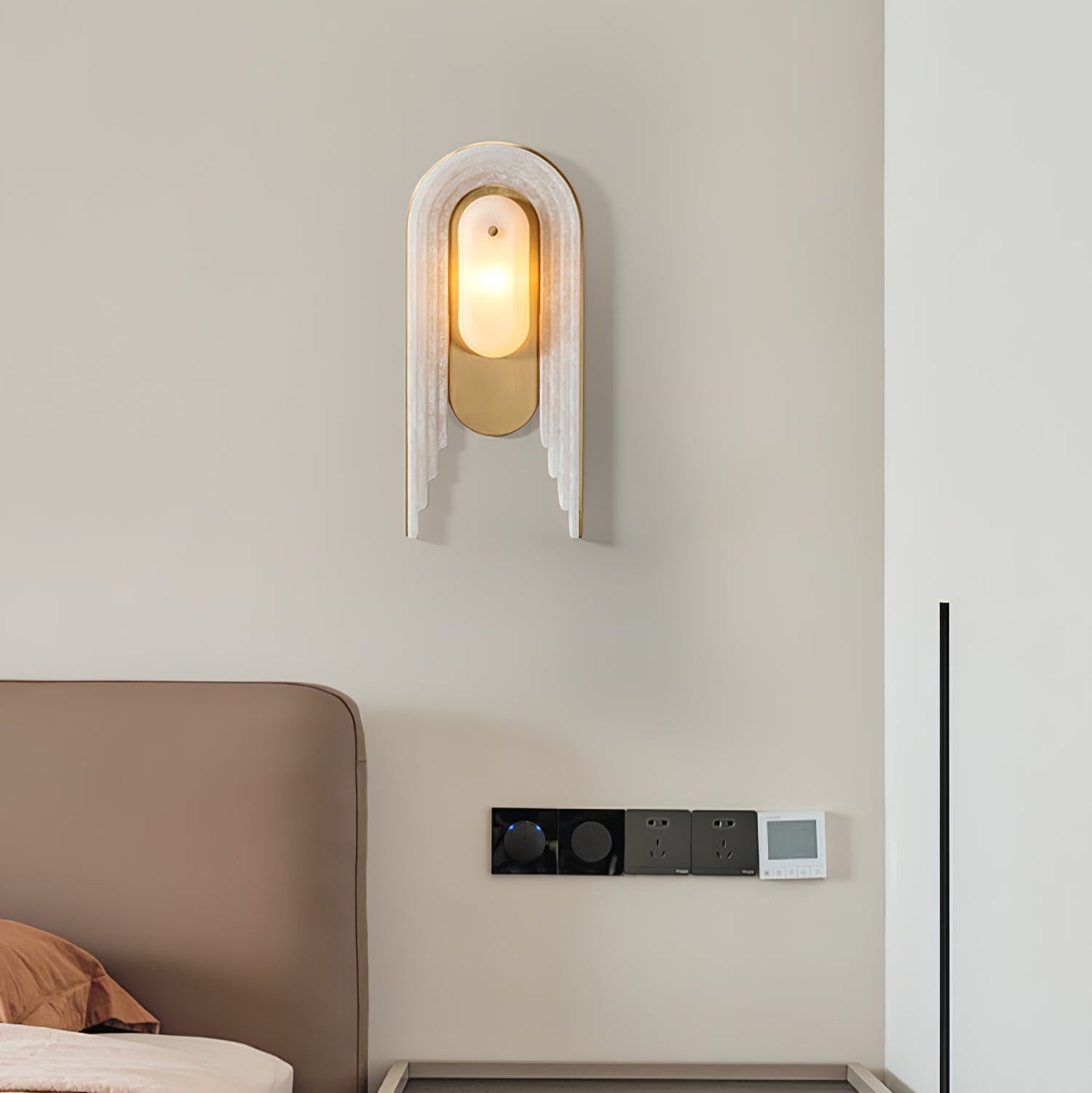 Sytalion Arch Alabaster Wall Light - Blowlighting