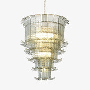 Aurora Chandelier Cascade Murano Glass Tiered Vintage - Blowlighting