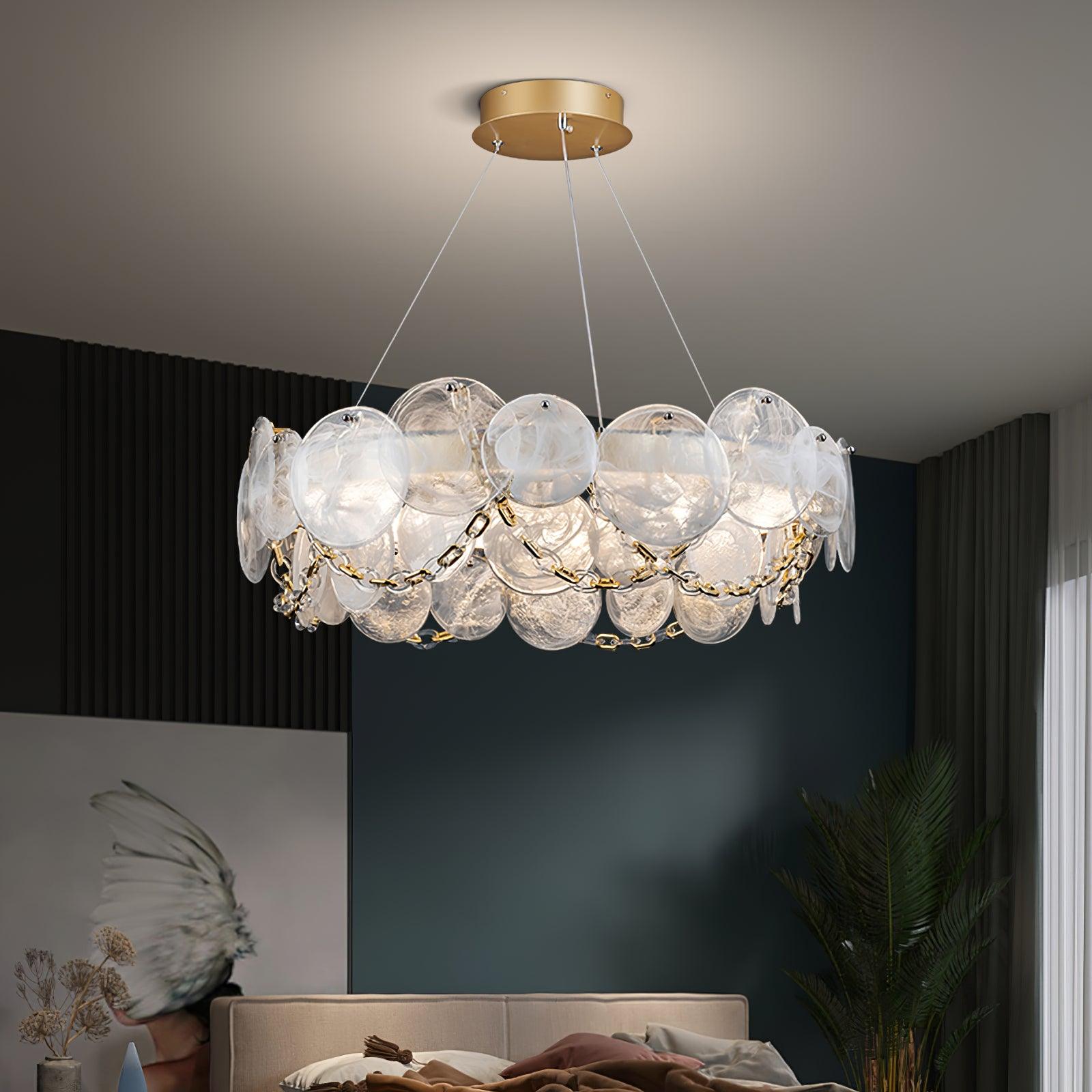 Ruby Luxury Glass Chandelier - Blowlighting