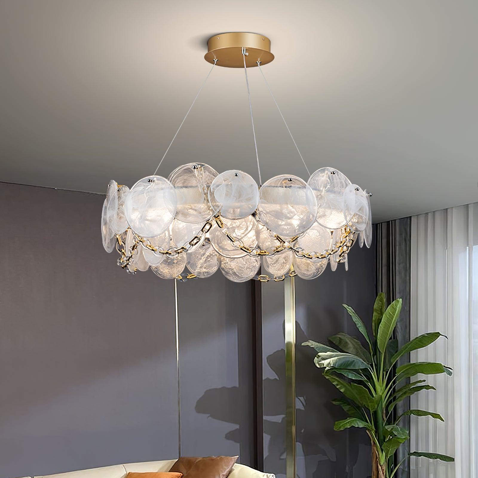 Ruby Luxury Glass Chandelier - Blowlighting