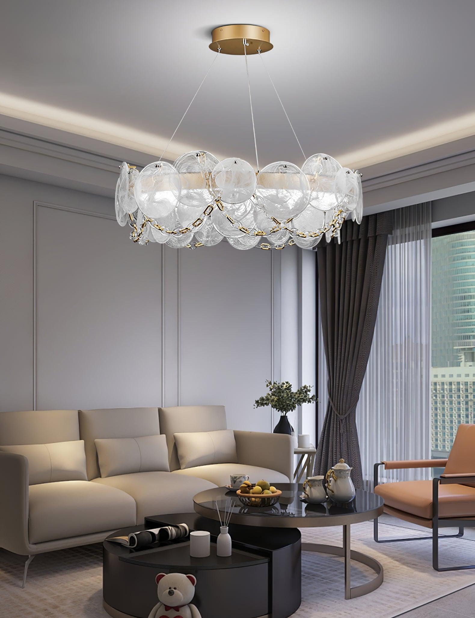 Ruby Luxury Glass Chandelier - Blowlighting