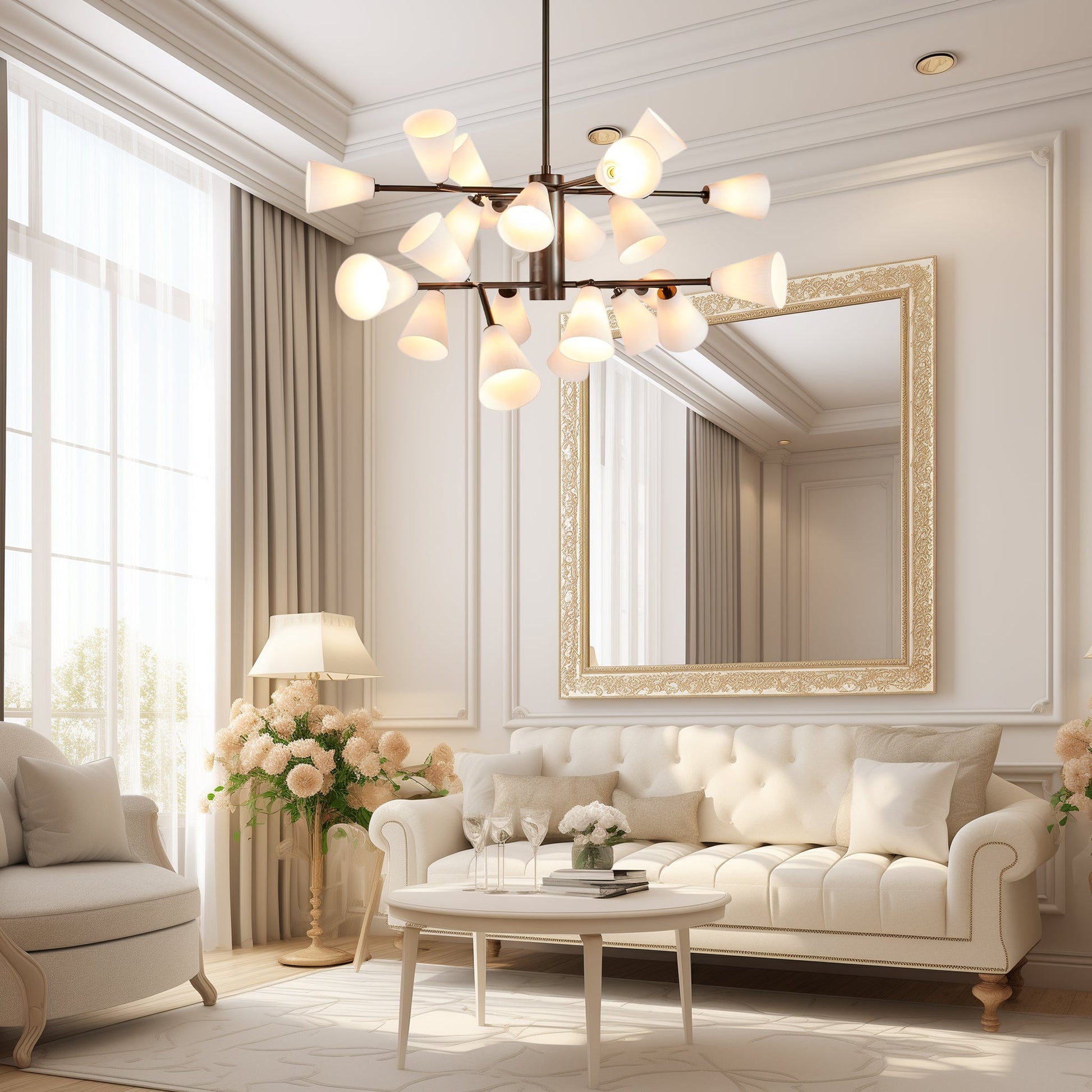 Lily Luxury Metal Chandelier - Blowlighting