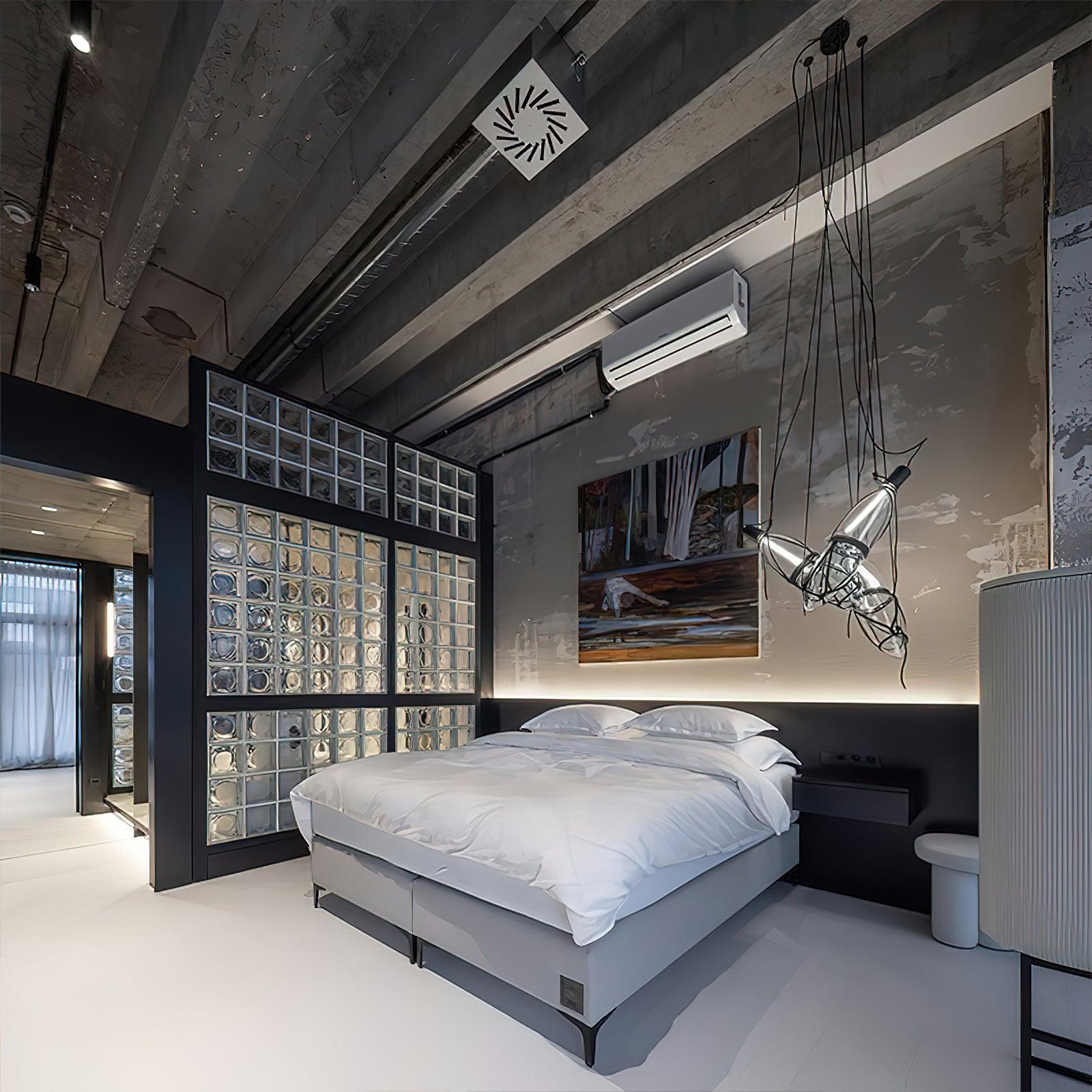 Castaway Bottle Glass Pendant Lamp - Blowlighting