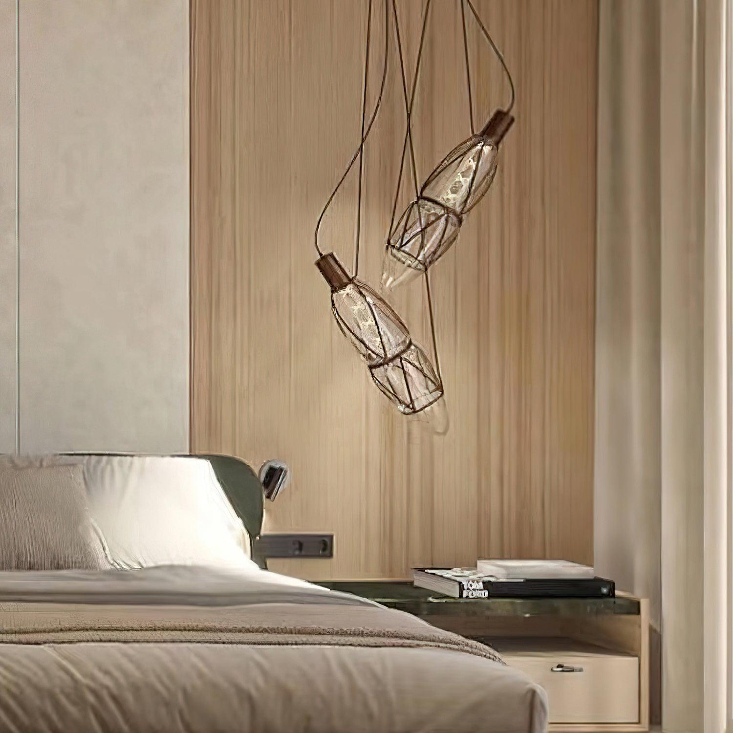 Castaway Bottle Glass Pendant Lamp - Blowlighting