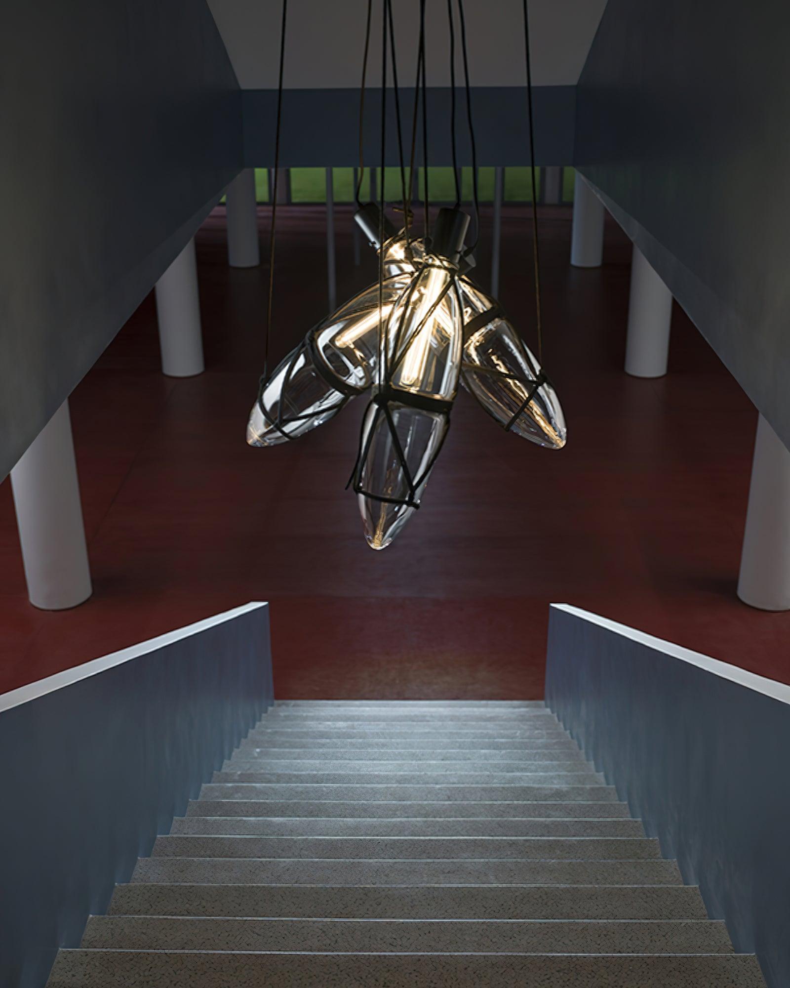 Castaway Bottle Glass Pendant Lamp - Blowlighting