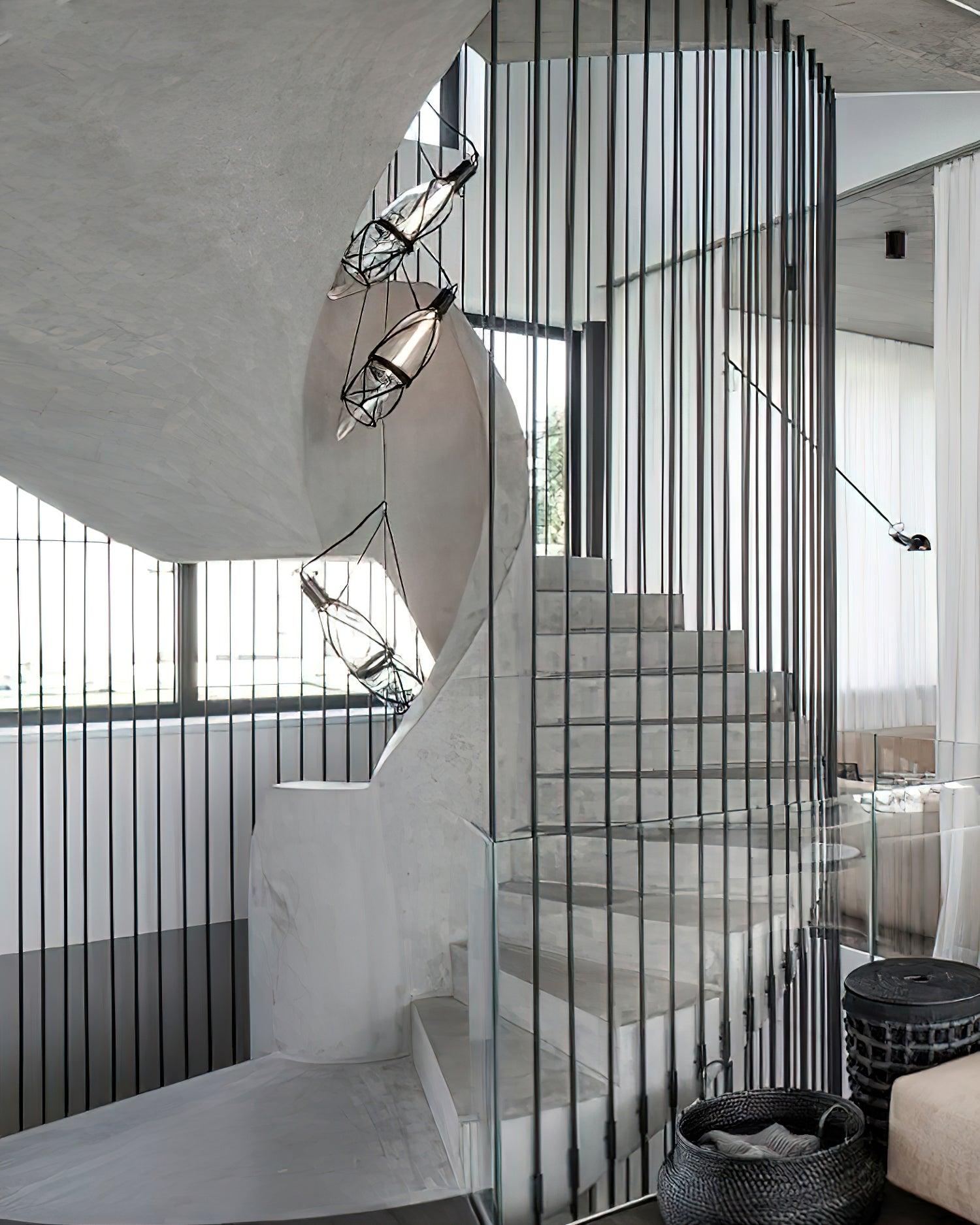 Castaway Bottle Glass Pendant Lamp - Blowlighting