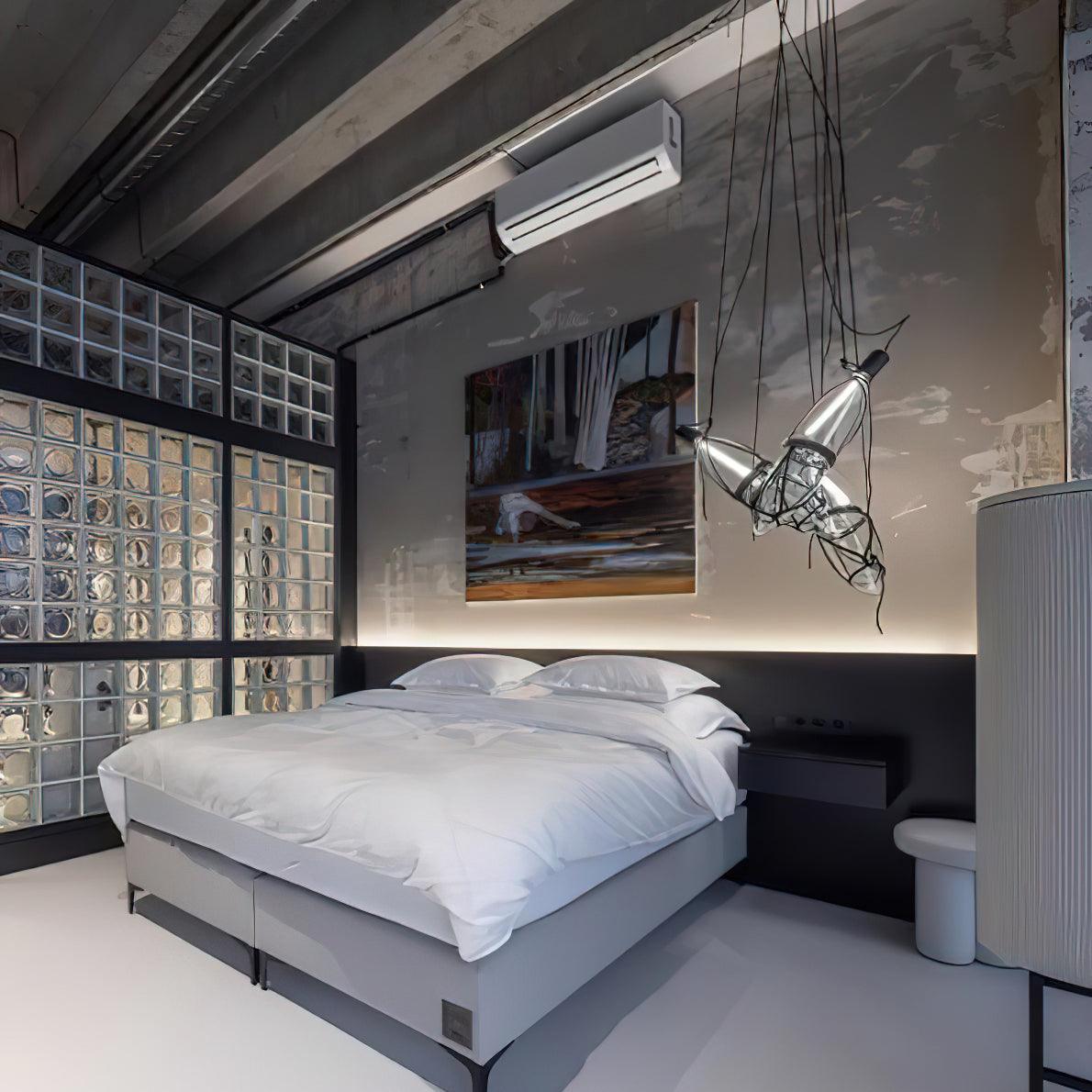 Castaway Bottle Glass Pendant Lamp - Blowlighting