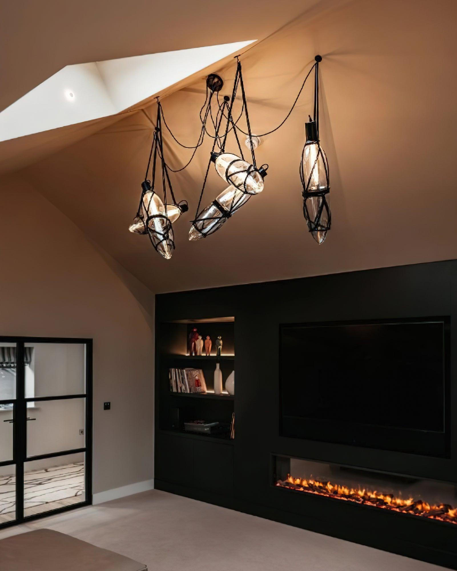 Castaway Bottle Glass Pendant Lamp - Blowlighting