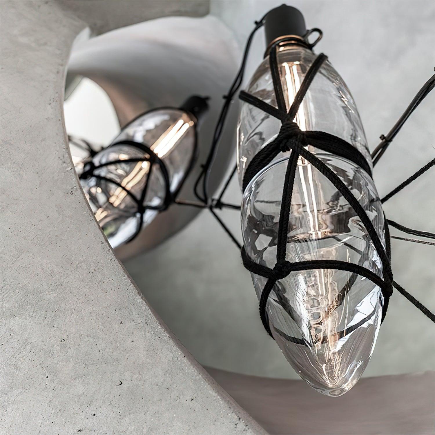 Castaway Bottle Glass Pendant Lamp - Blowlighting