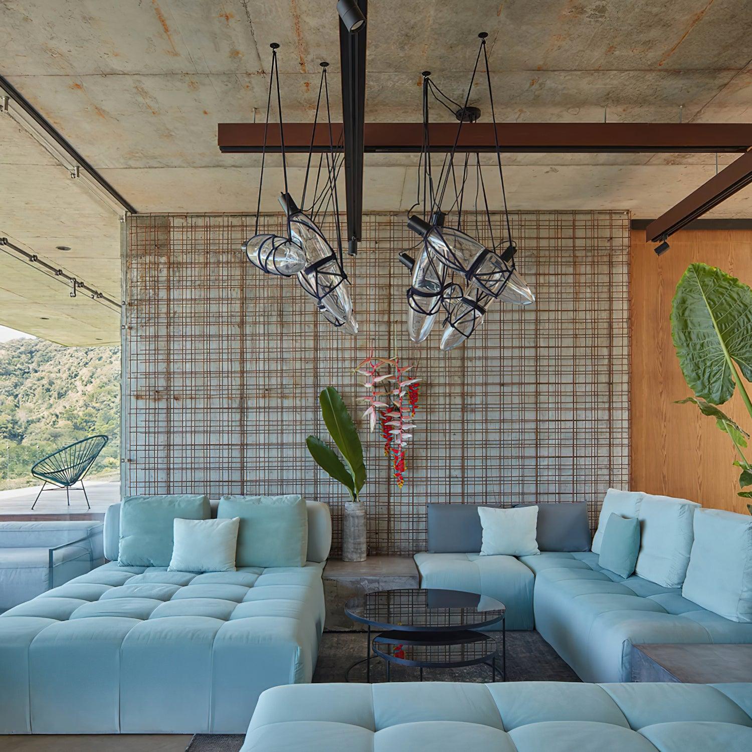 Castaway Bottle Glass Pendant Lamp - Blowlighting