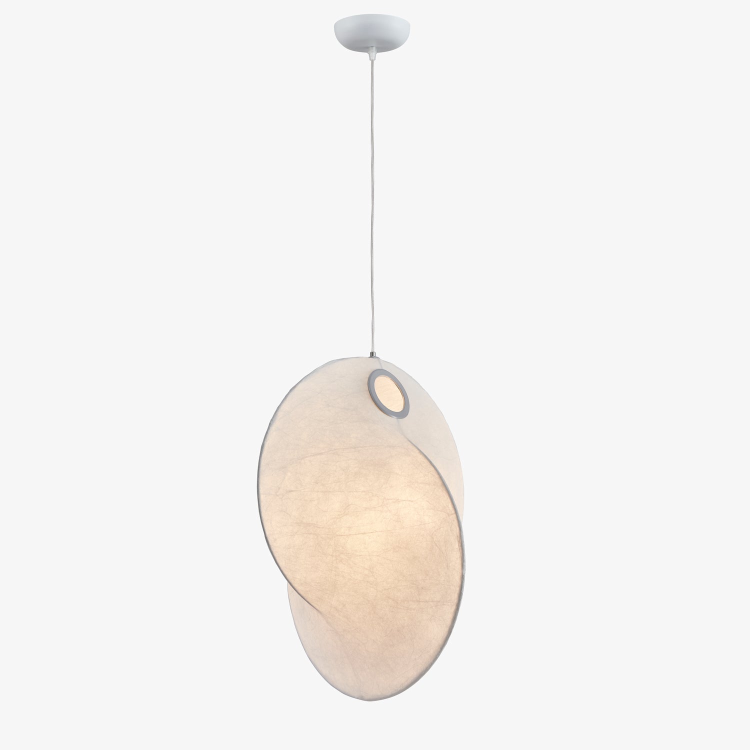 Verine Sculptural Mulberry Silk Pendant Light - Blowlighting