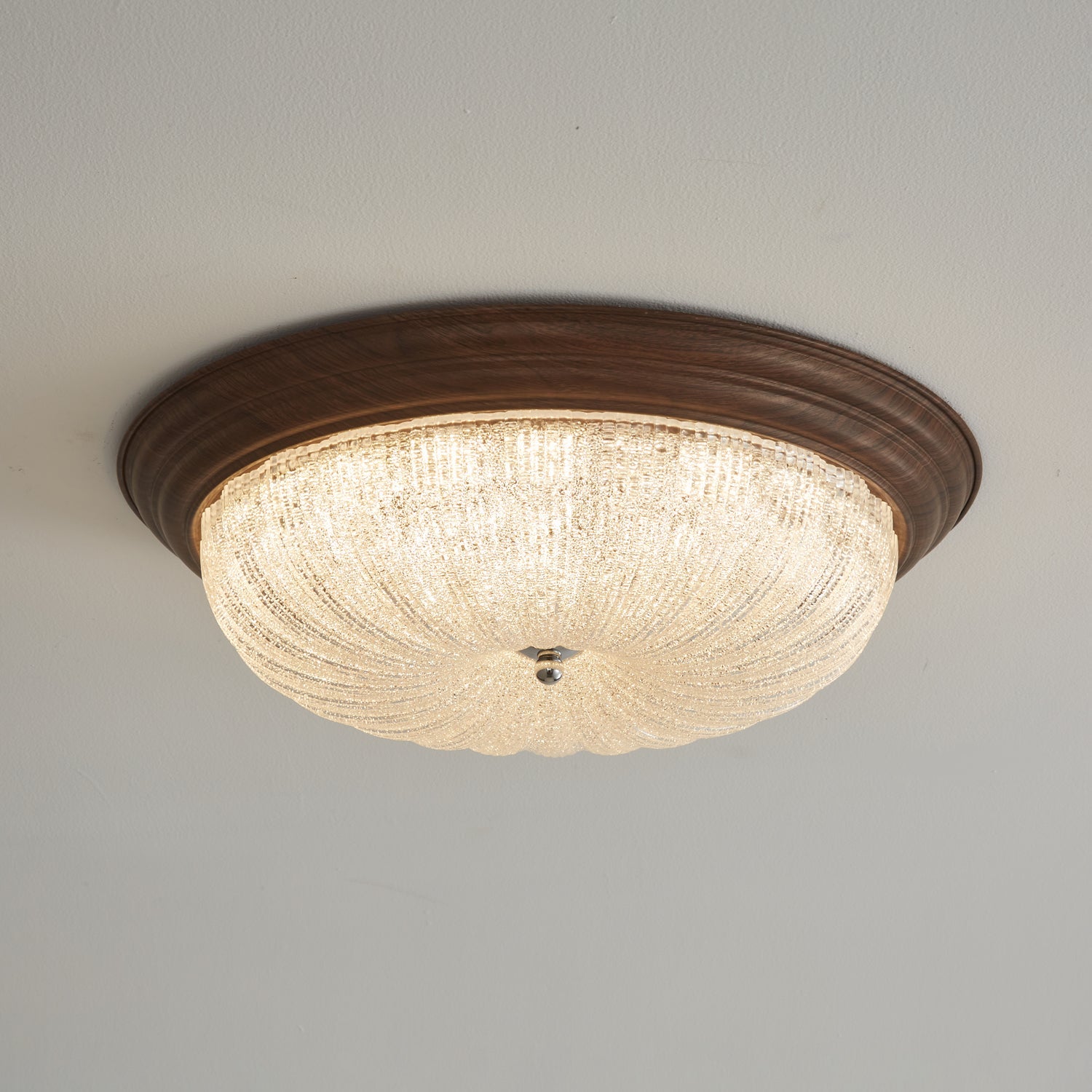 Celestia Walnut Ceiling Light - Blowlighting
