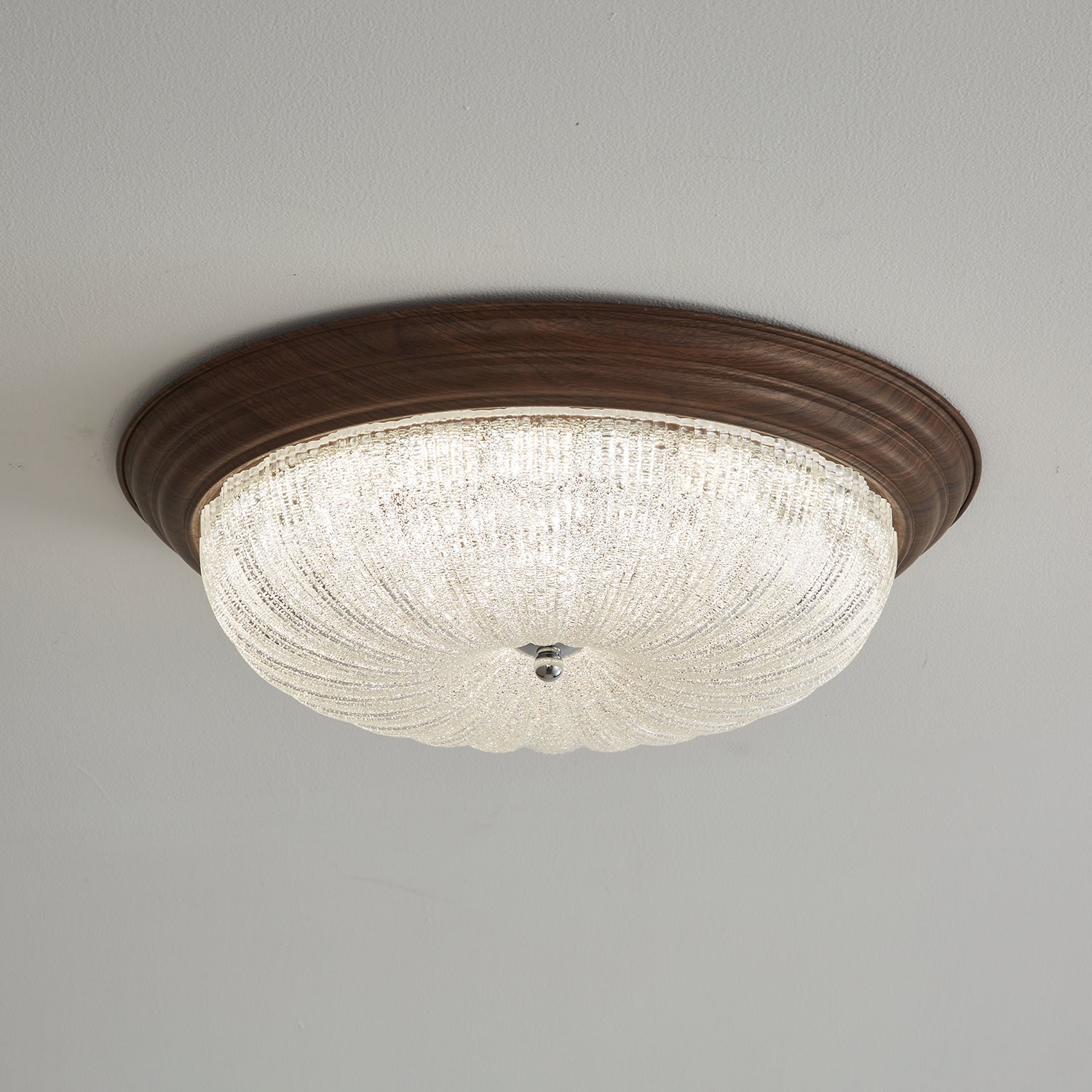 Celestia Walnut Ceiling Light - Blowlighting