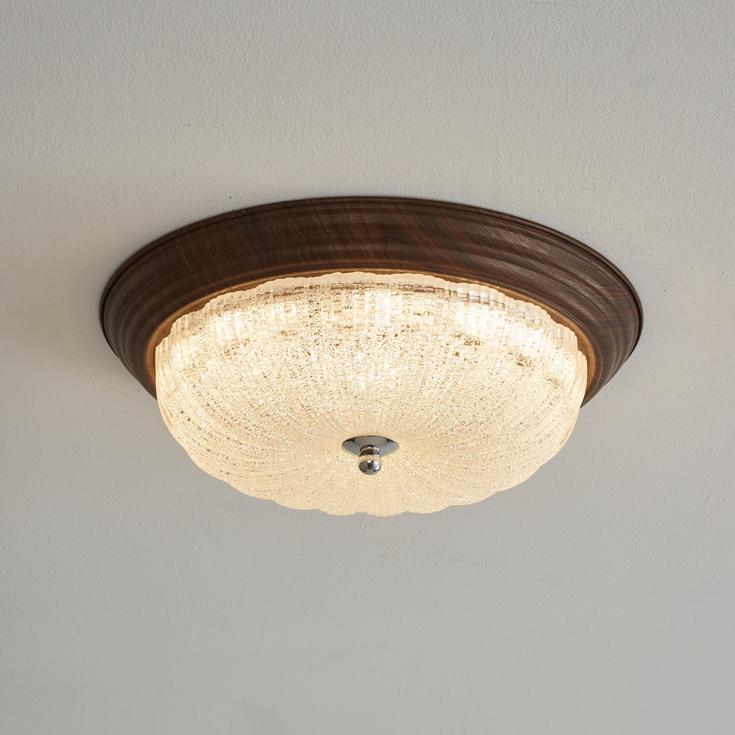 Celestia Walnut Ceiling Light - Blowlighting