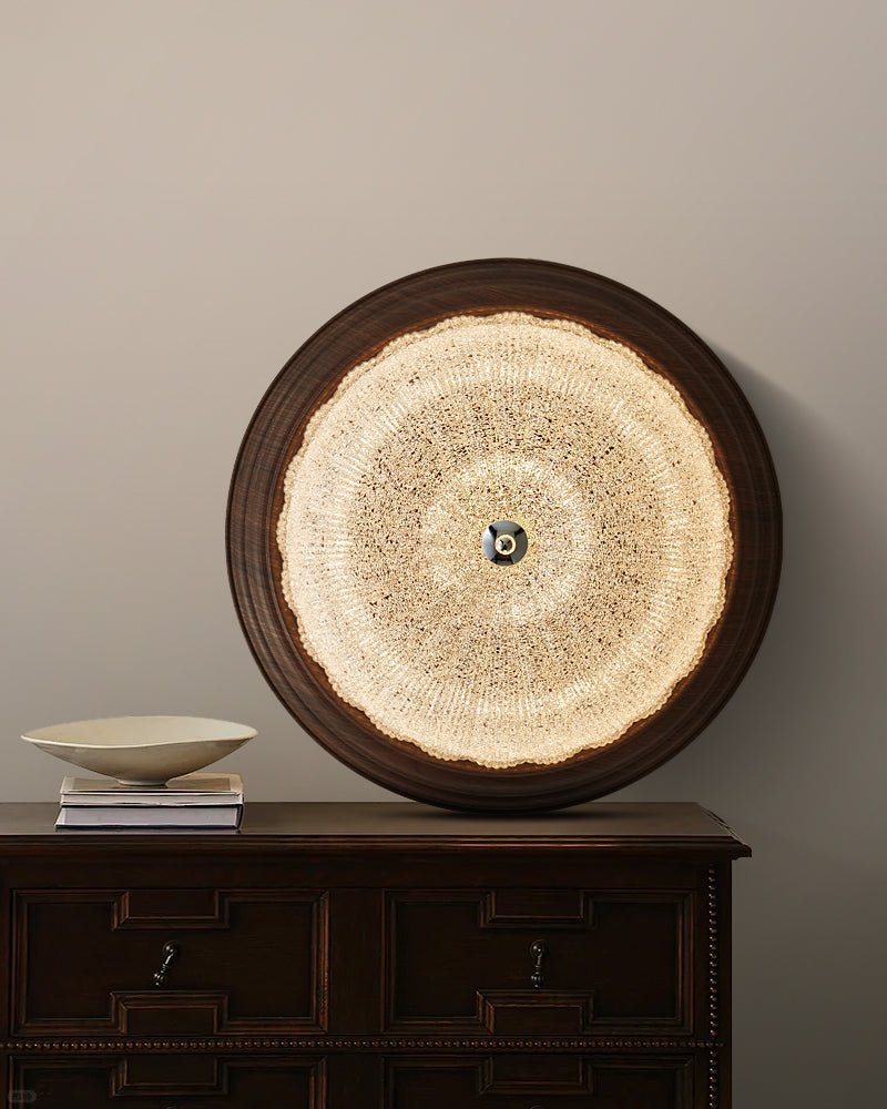Celestia Walnut Ceiling Light - Blowlighting