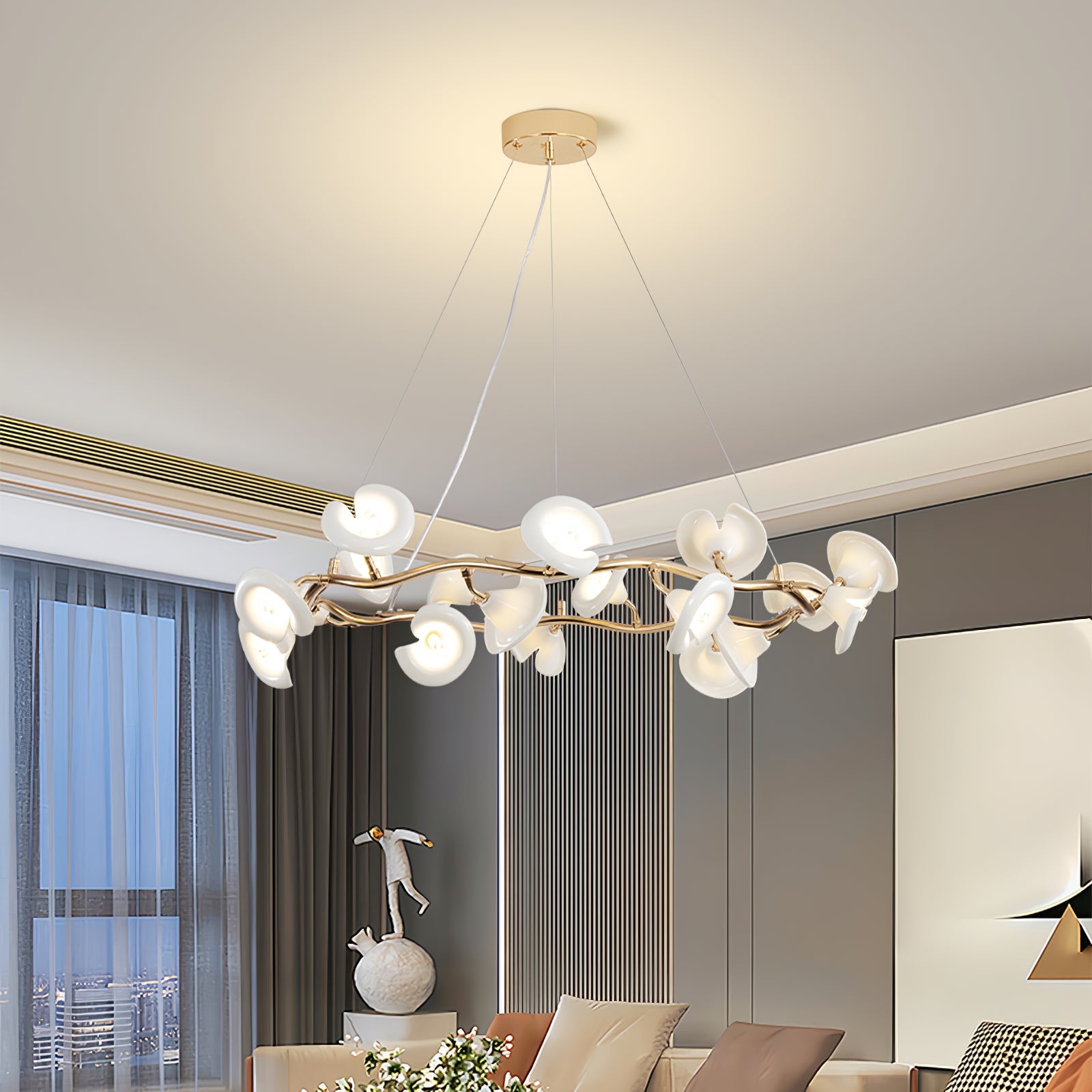 Aurora Chandelier Blossom Branch Elegant - Blowlighting