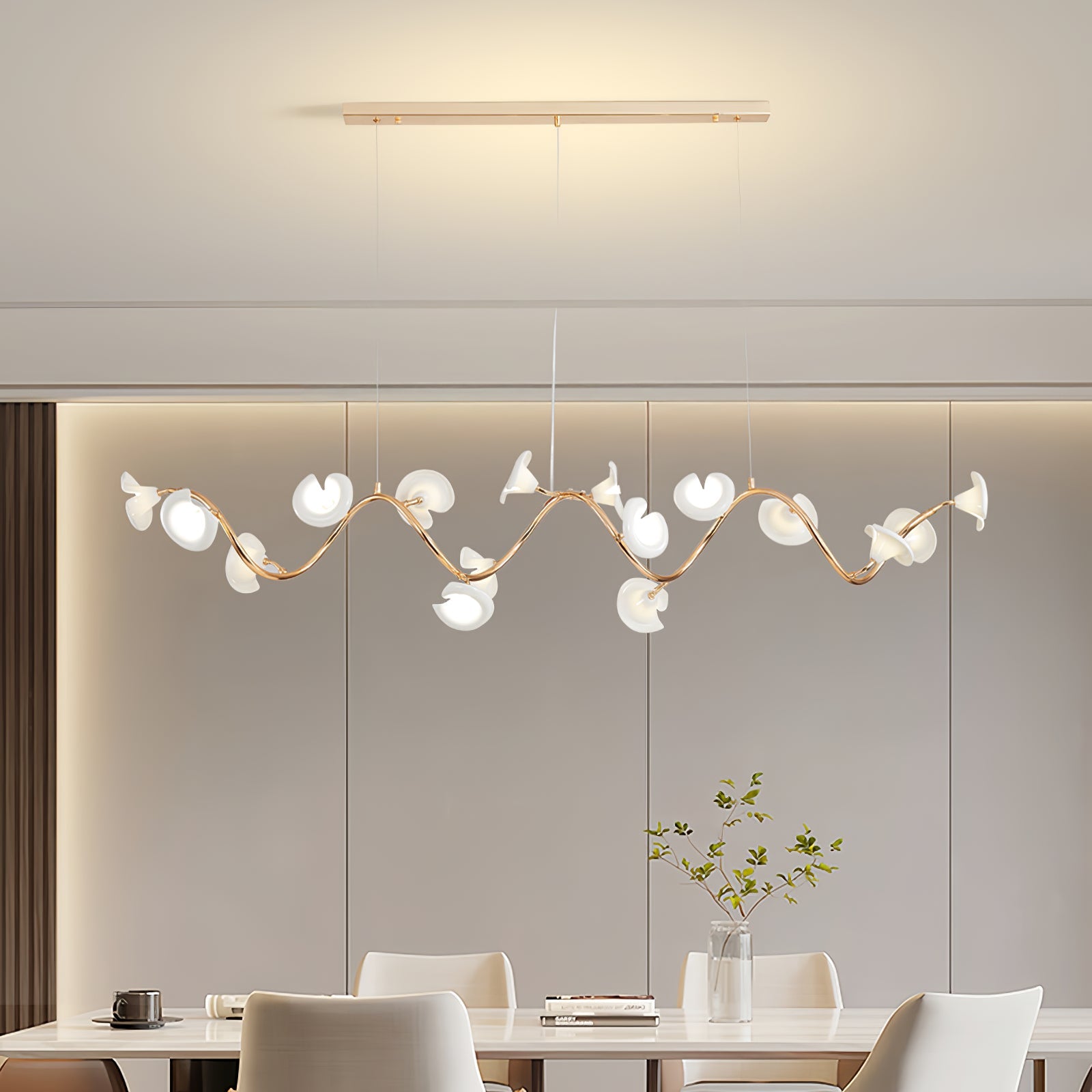 Aurora Chandelier Blossom Branch Elegant - Blowlighting