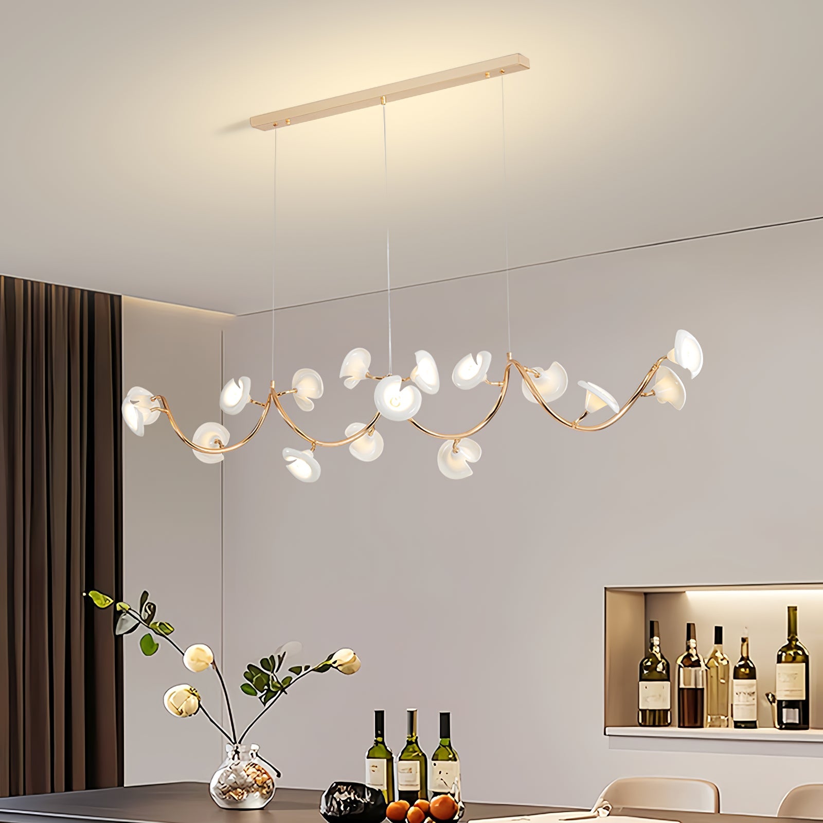 Aurora Chandelier Blossom Branch Elegant - Blowlighting