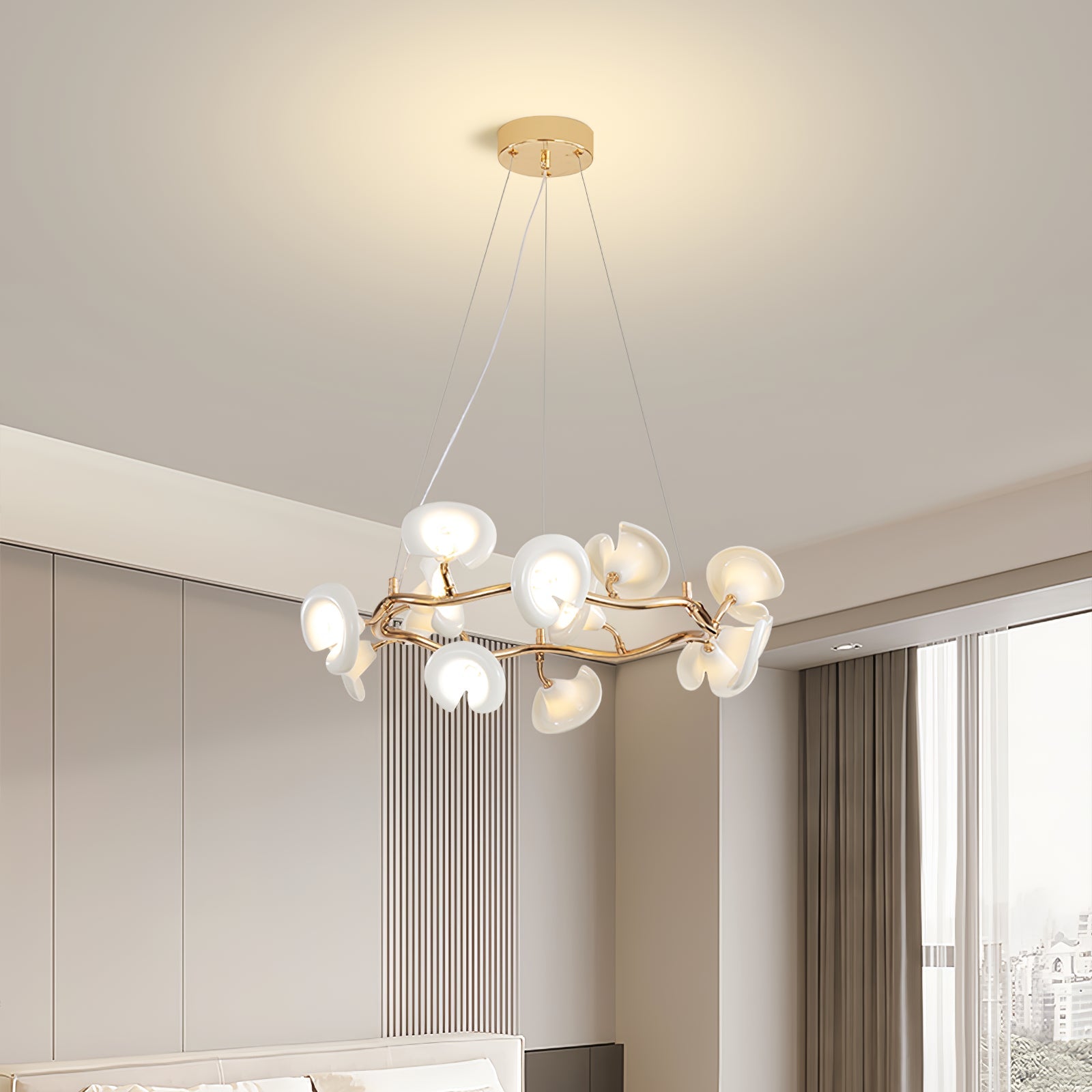 Aurora Chandelier Blossom Branch Elegant - Blowlighting