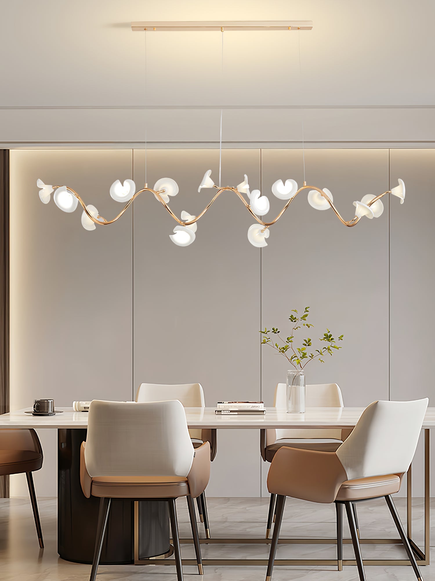 Aurora Chandelier Blossom Branch Elegant - Blowlighting