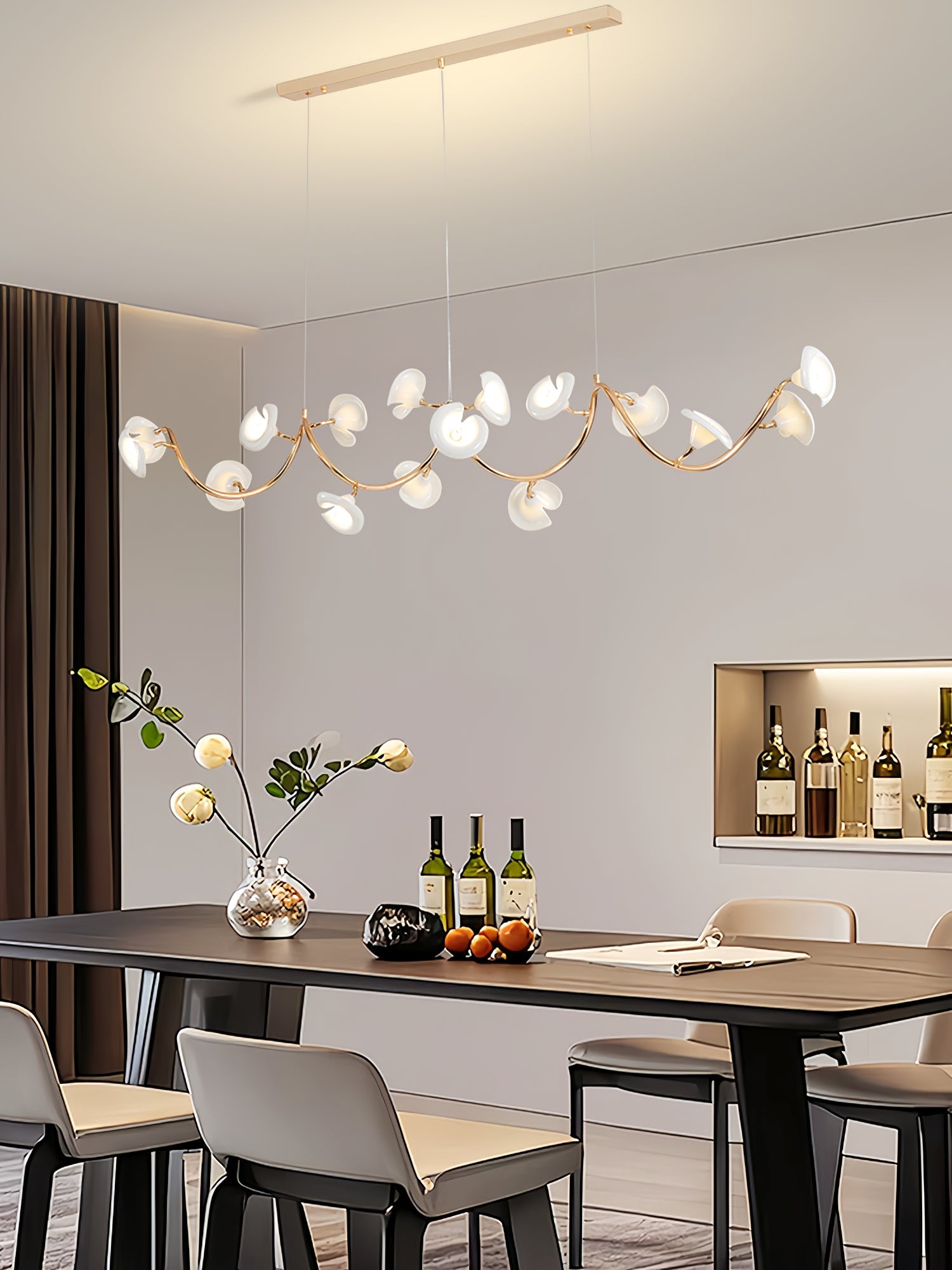 Aurora Chandelier Blossom Branch Elegant - Blowlighting