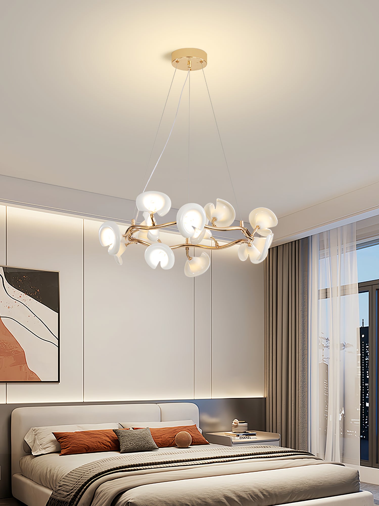 Aurora Chandelier Blossom Branch Elegant - Blowlighting