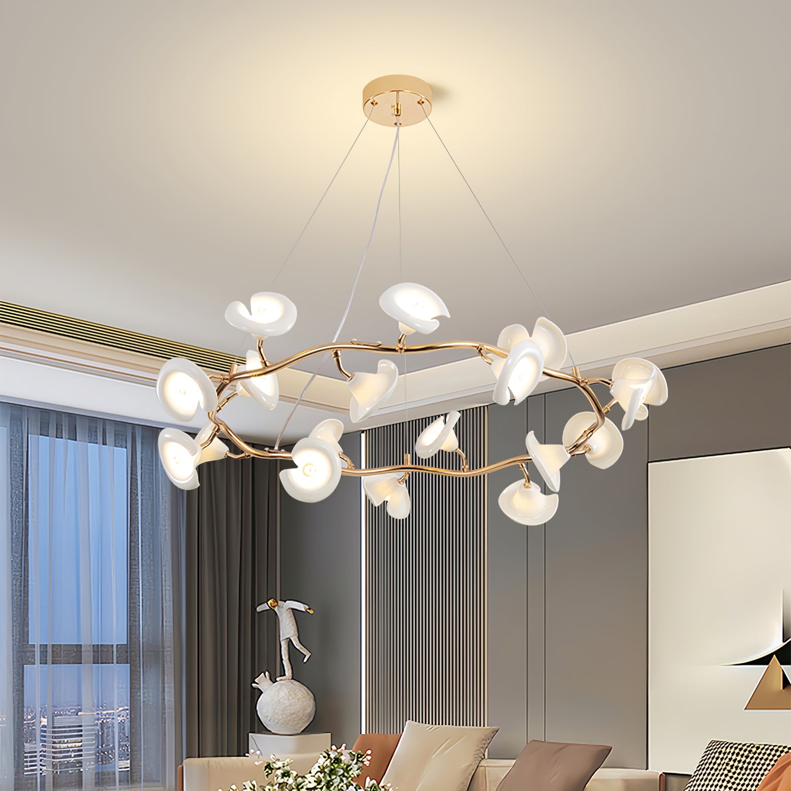 Aurora Chandelier Blossom Branch Elegant - Blowlighting