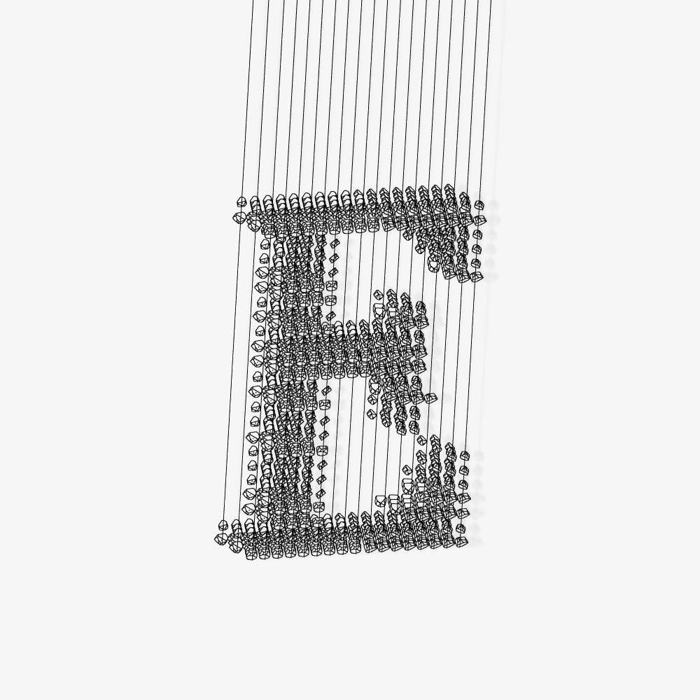 Glyph Minimalist Stone Chandelier - Blowlighting