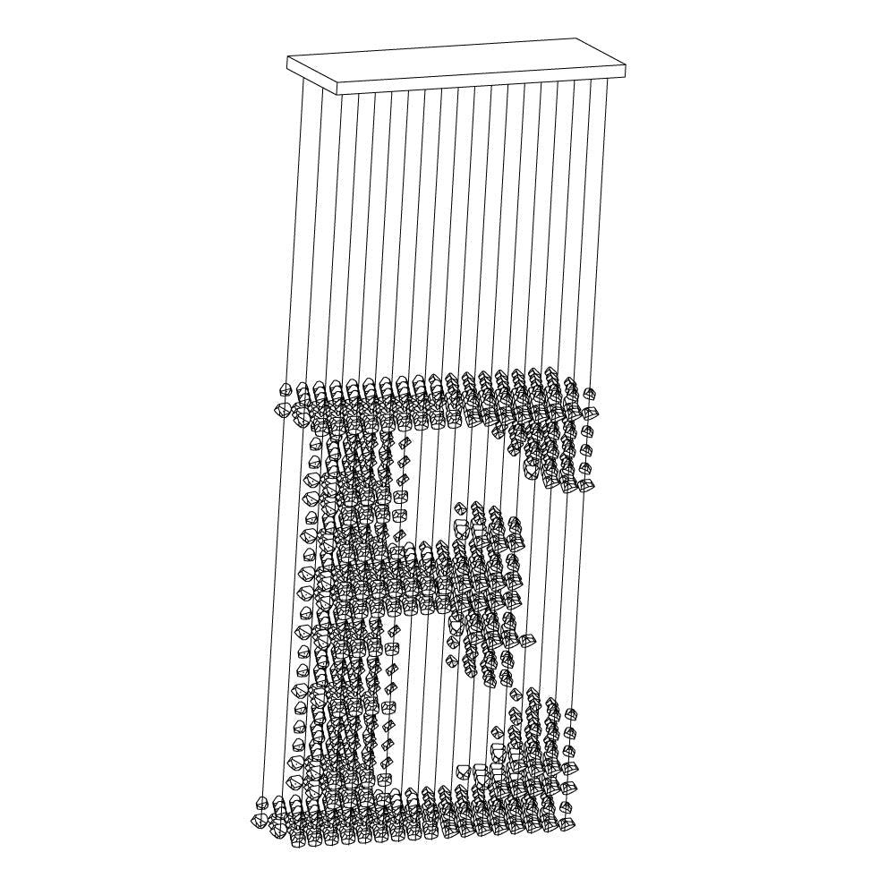 Glyph Minimalist Stone Chandelier - Blowlighting