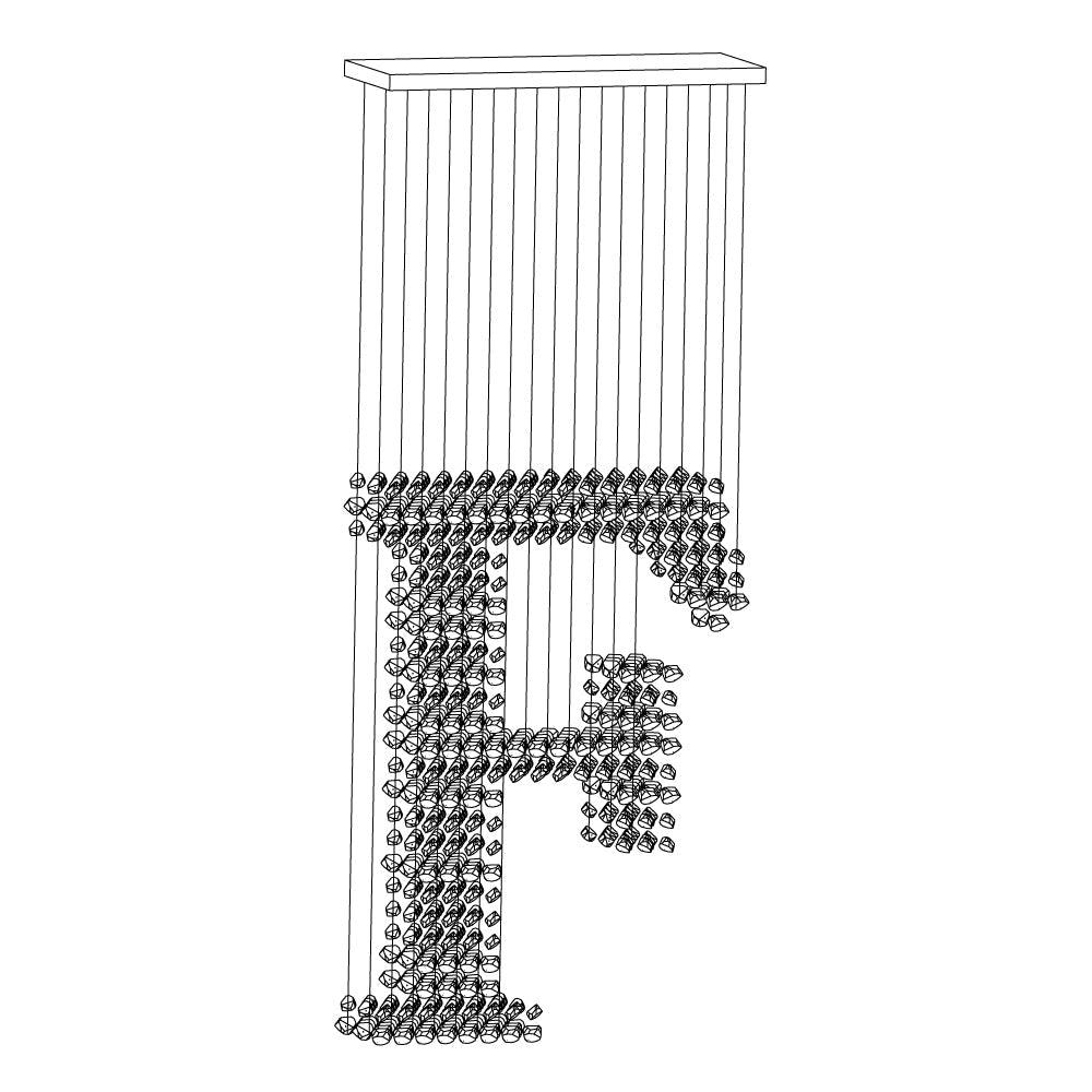 Facet Minimalist Stone Chandeliers - Blowlighting