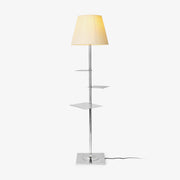 Chrome Prism Side Table Floor Lamp - Blowlighting