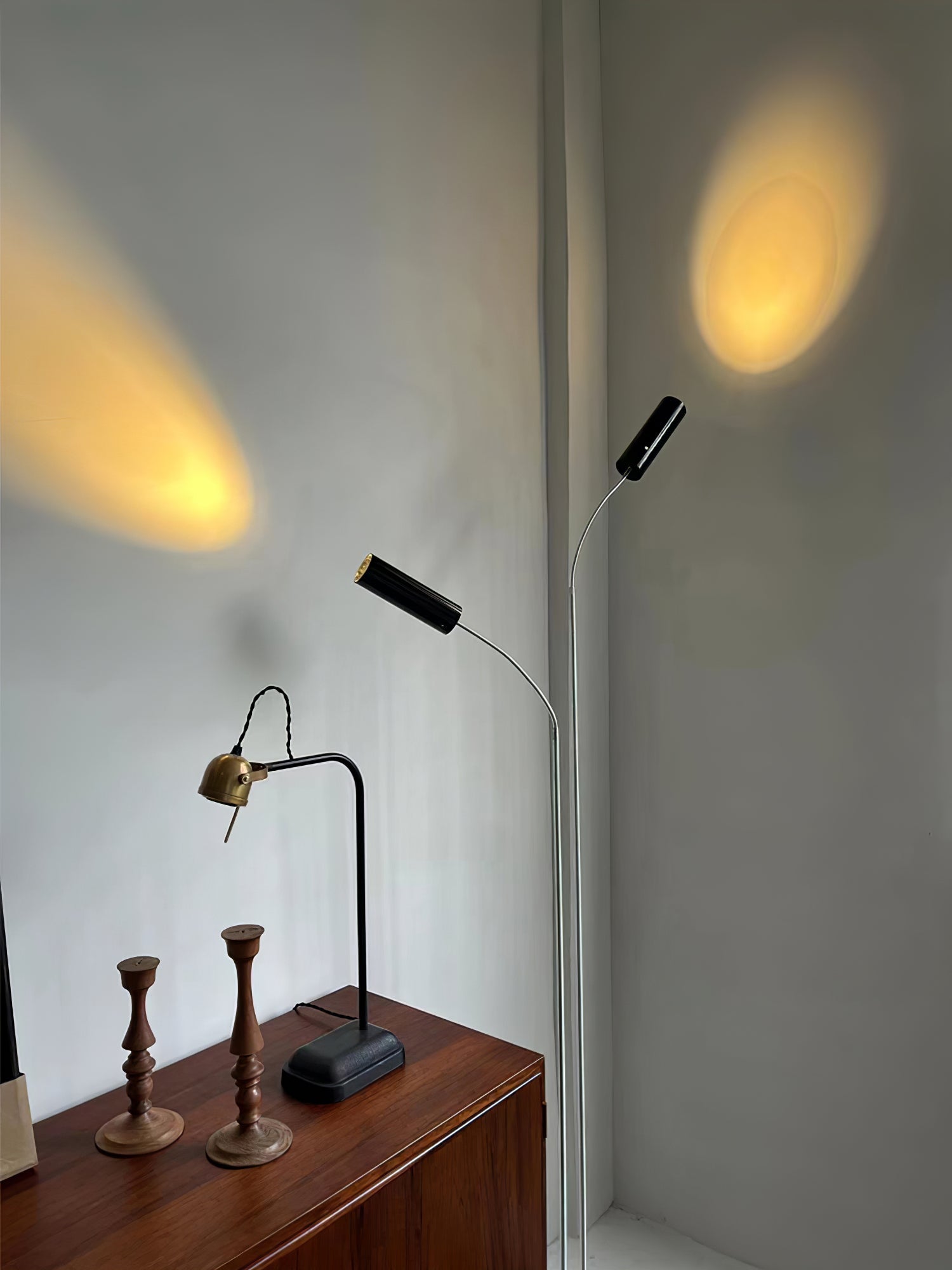 Telum Minimalist Black Floor Lamp - Blowlighting