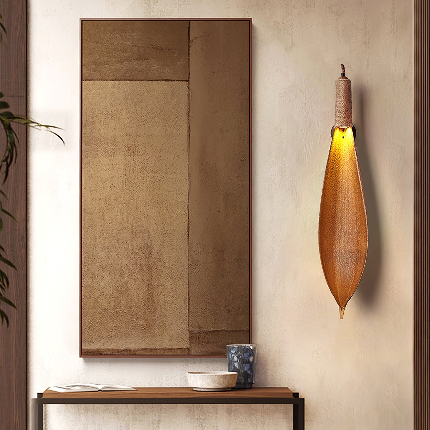 Cocoa Leaf Wall Sconce - Blowlighting