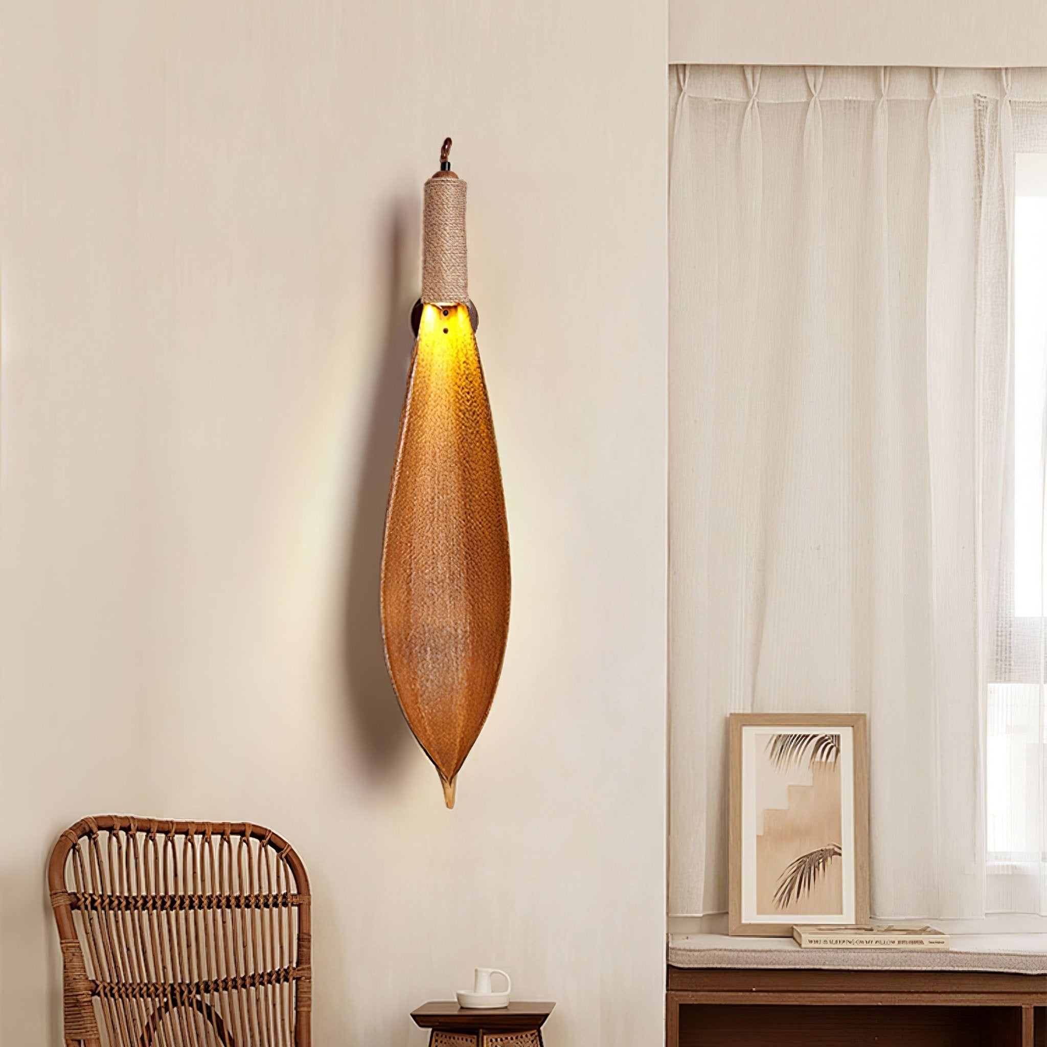 Cocoa Leaf Wall Sconce - Blowlighting