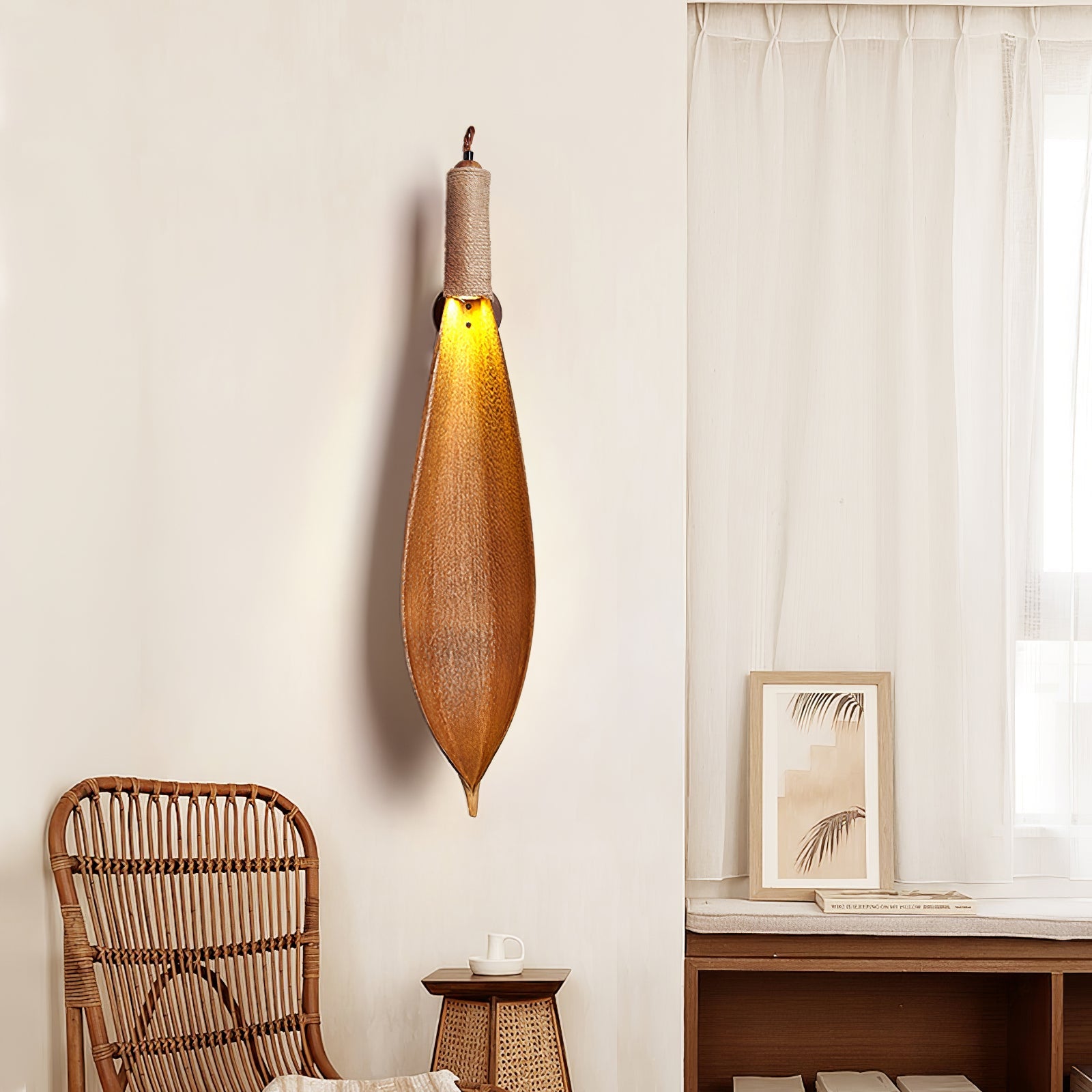 Cocoa Leaf Wall Sconce - Blowlighting