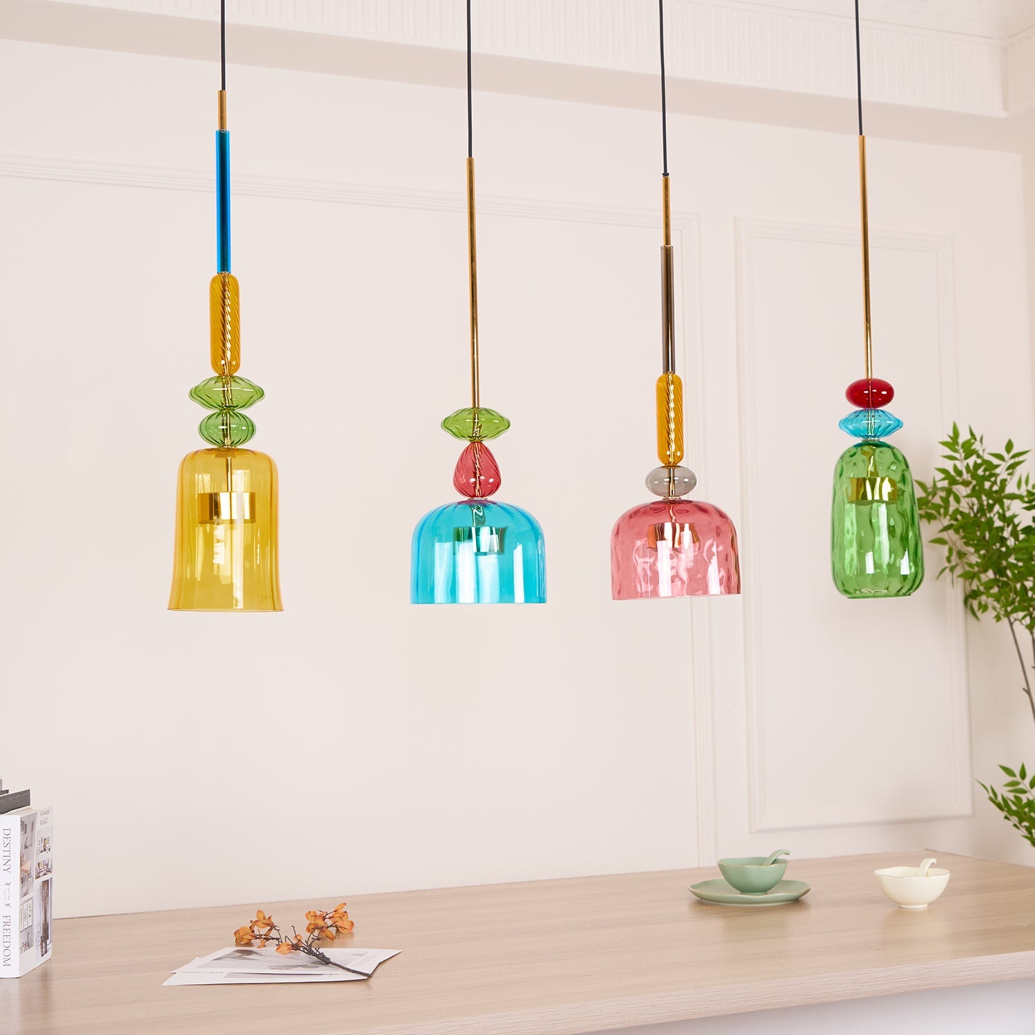Muse Bohemian Glass Pendant Lamp - Blowlighting