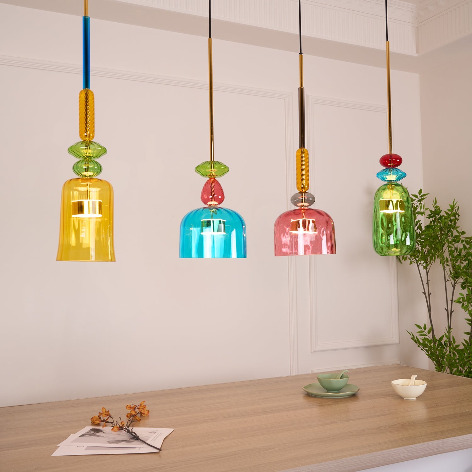 Muse Bohemian Glass Pendant Lamp - Blowlighting