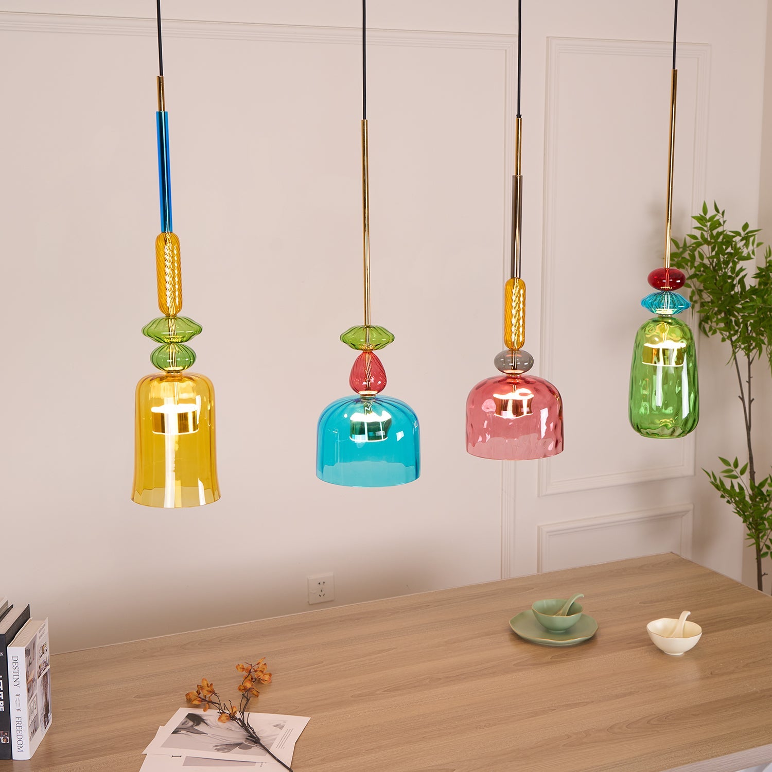 Muse Bohemian Glass Pendant Lamp - Blowlighting