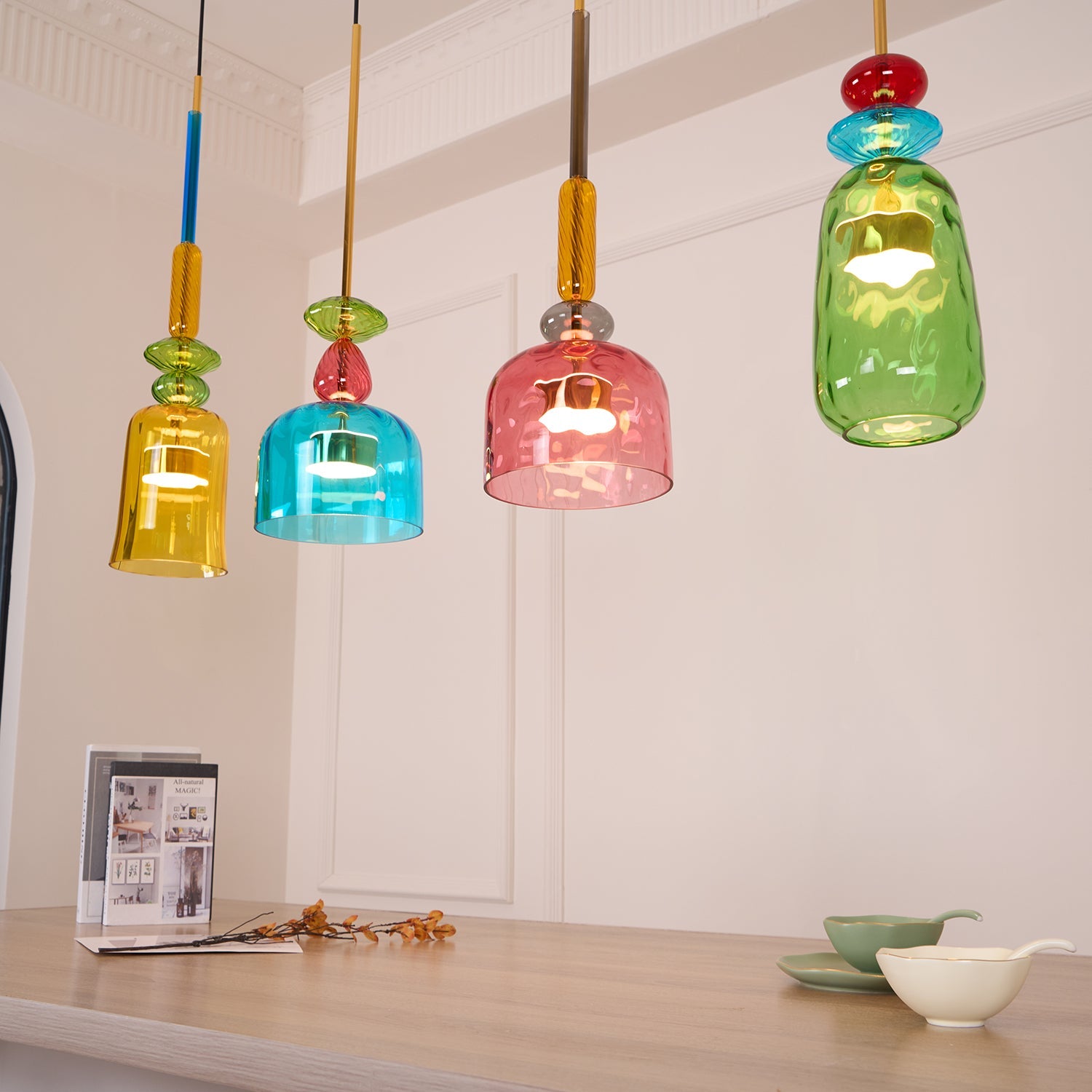 Muse Bohemian Glass Pendant Lamp - Blowlighting